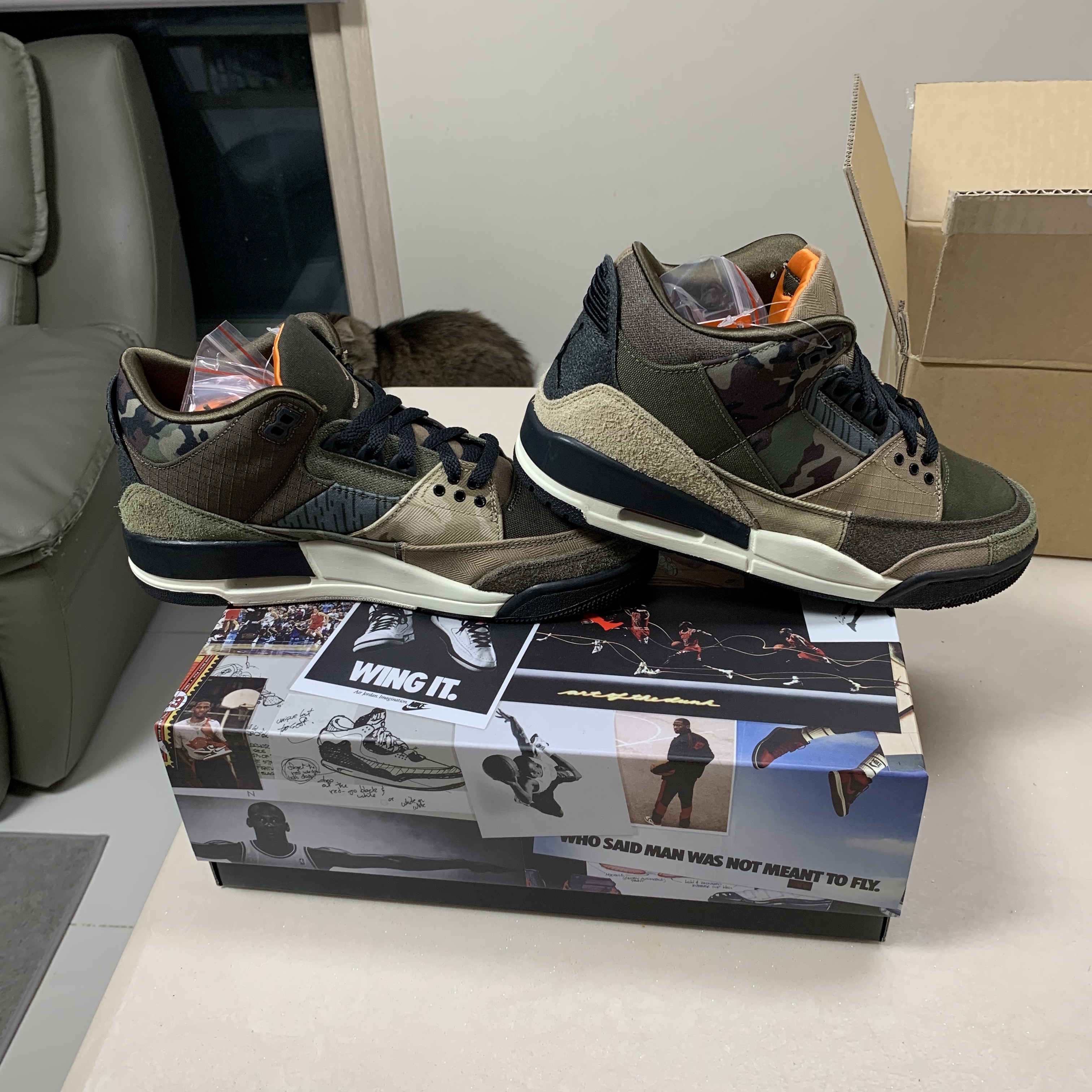 Jordan 3 Retro SE Patchwork 착용 스타일 - 2