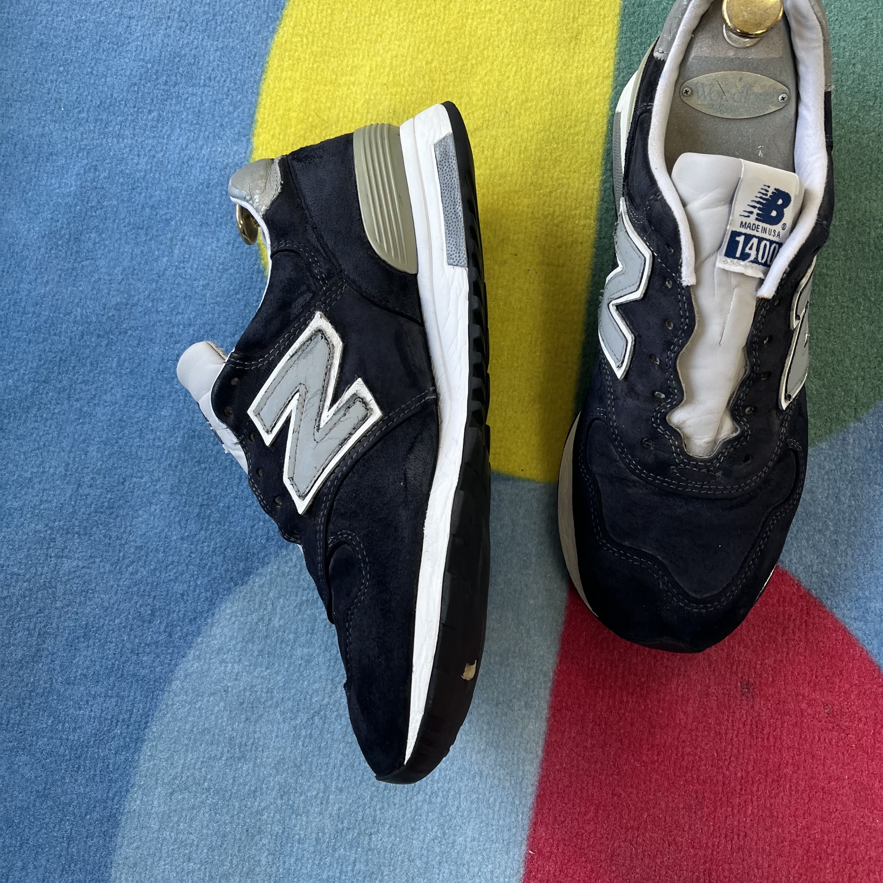 New Balance 1400 Made in USA Navy 착용 스타일 - 2