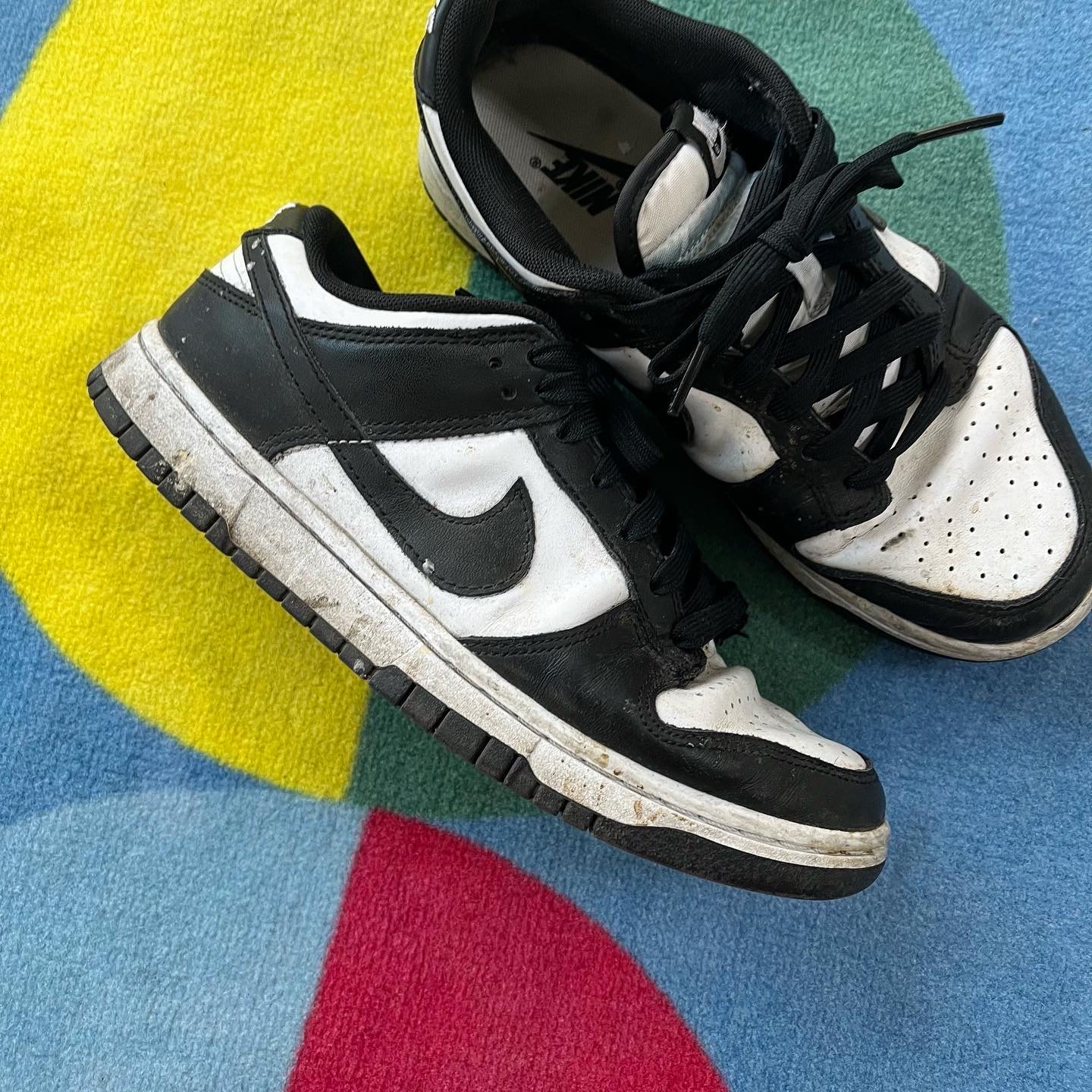 Nike Dunk Low Retro Black 착용 스타일 - 1