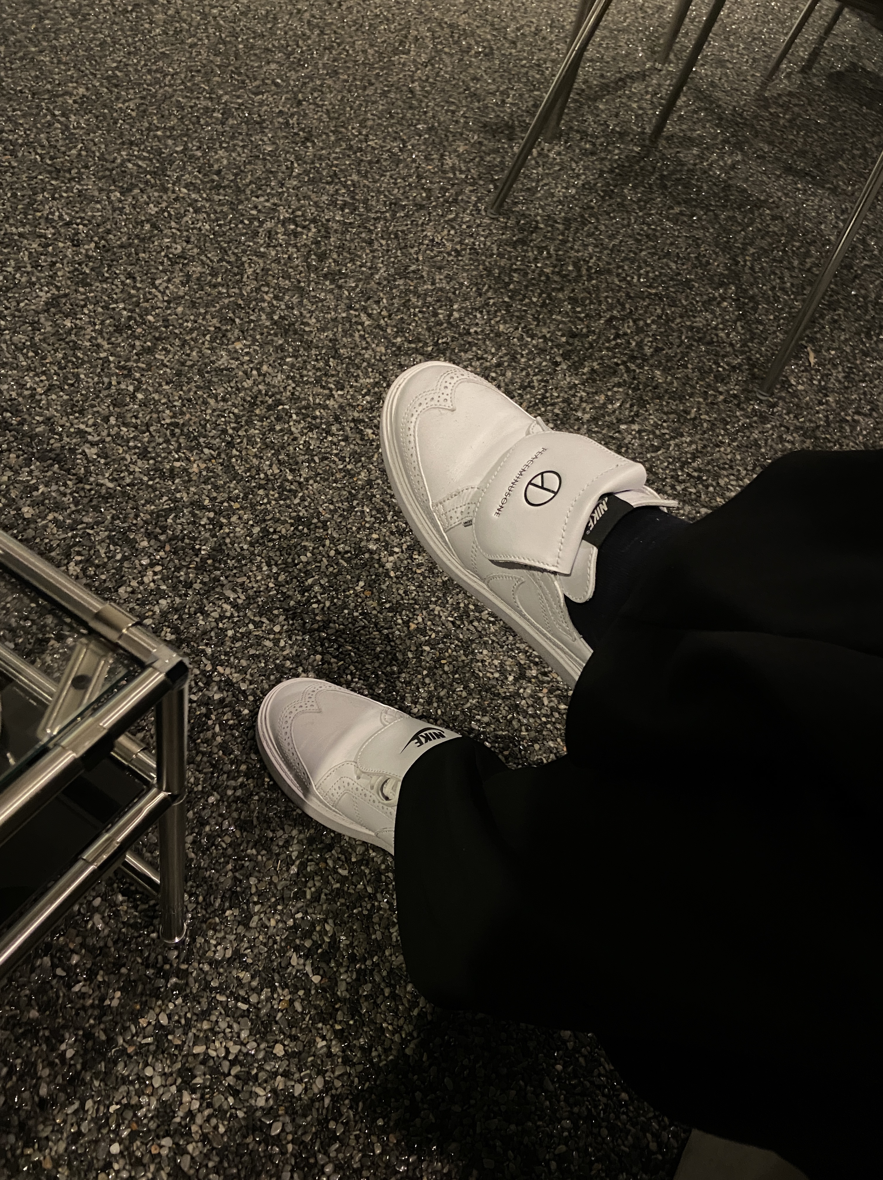 Nike x Peaceminusone Kwondo1 White 착용 스타일 - 3