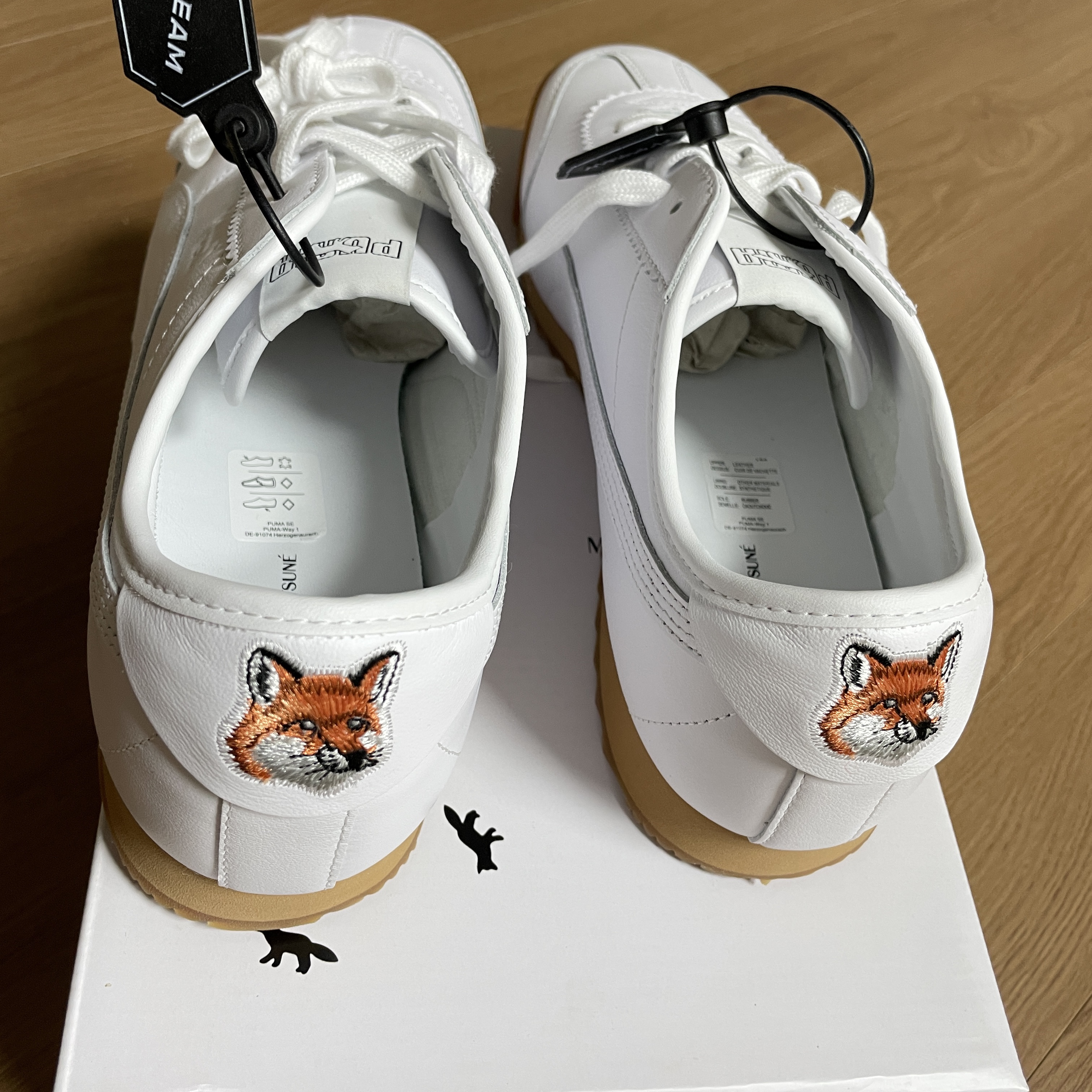 Puma x Maison Kitsune Roma White 착용 스타일 - 4