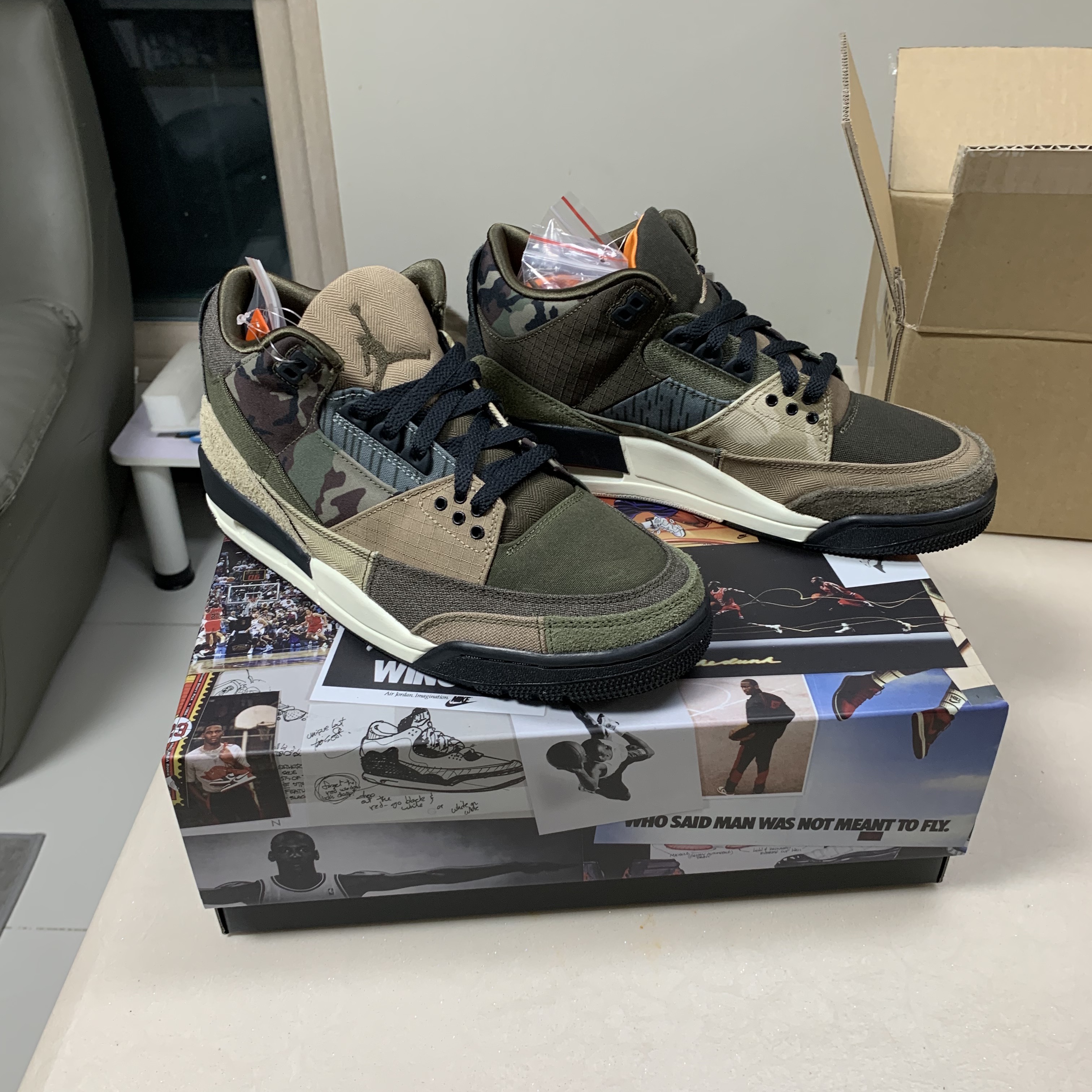 Jordan 3 Retro SE Patchwork 착용 스타일 - 3
