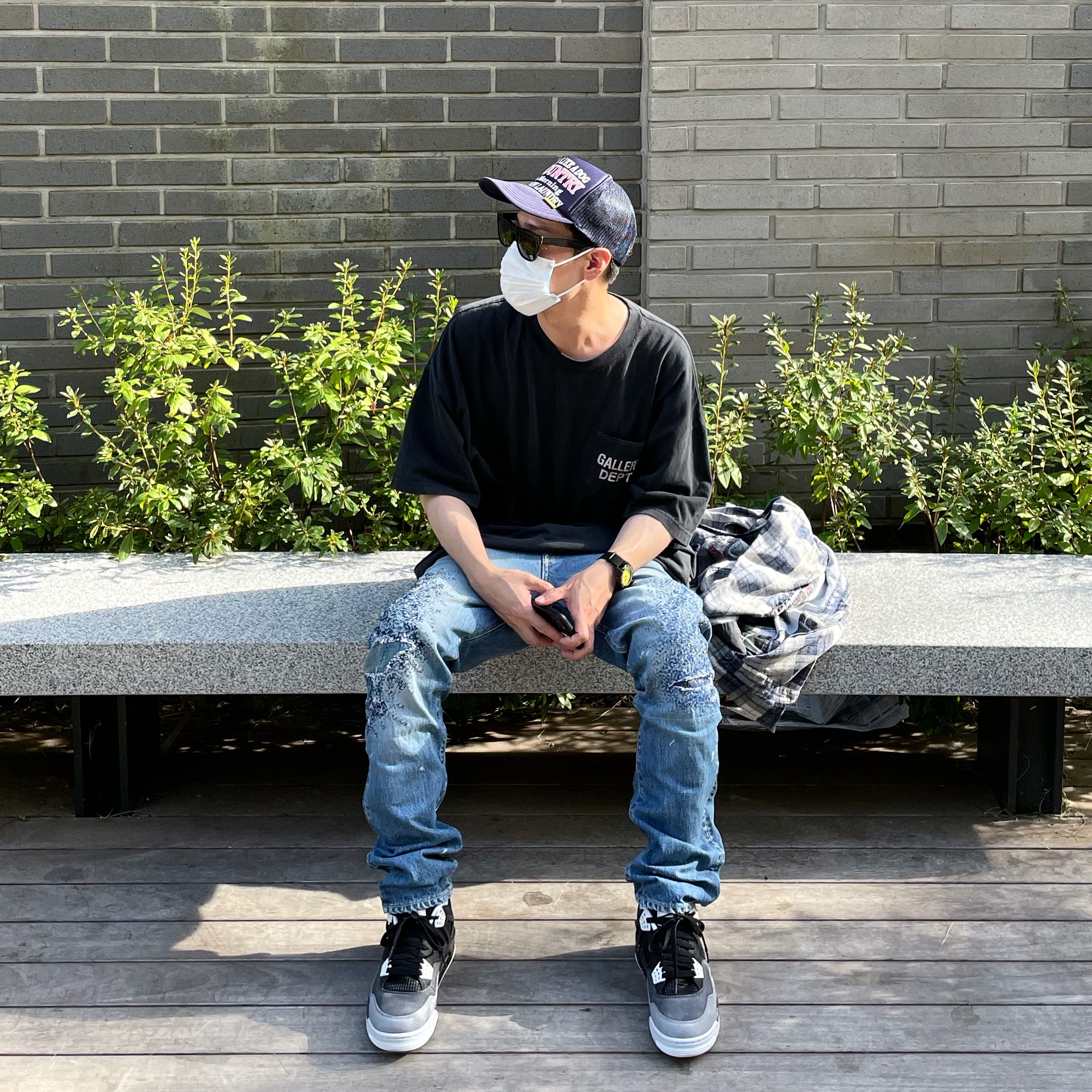 Jordan 4 Retro Fear Pack 착용 스타일 - 2