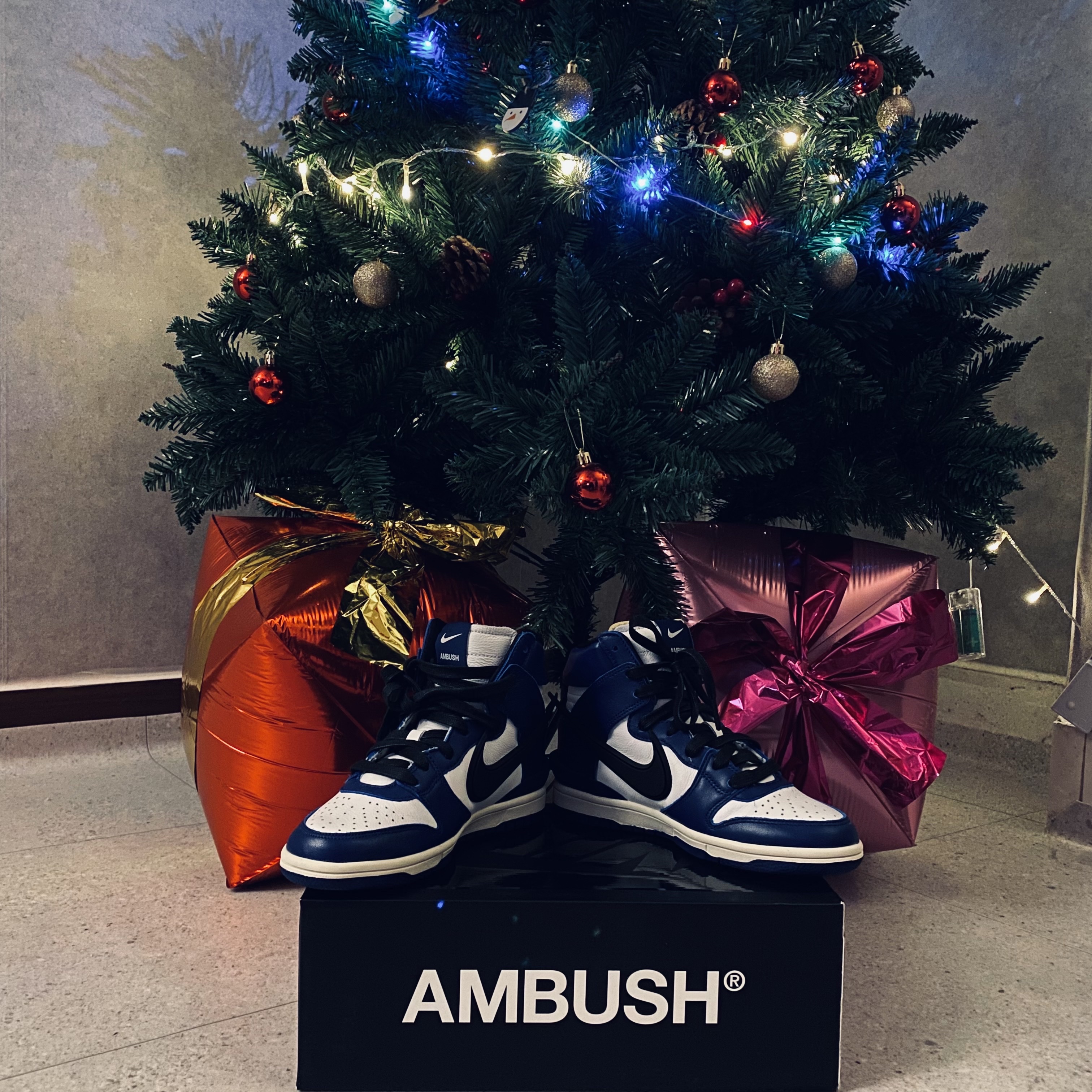 Nike x Ambush Dunk High Deep Royal Blue 착용 스타일