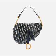 Dior Saddle Bag Blue Dior Oblique Jacquard