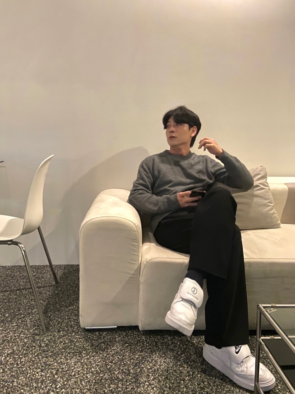 Nike x Peaceminusone Kwondo1 White 착용 스타일 - 2