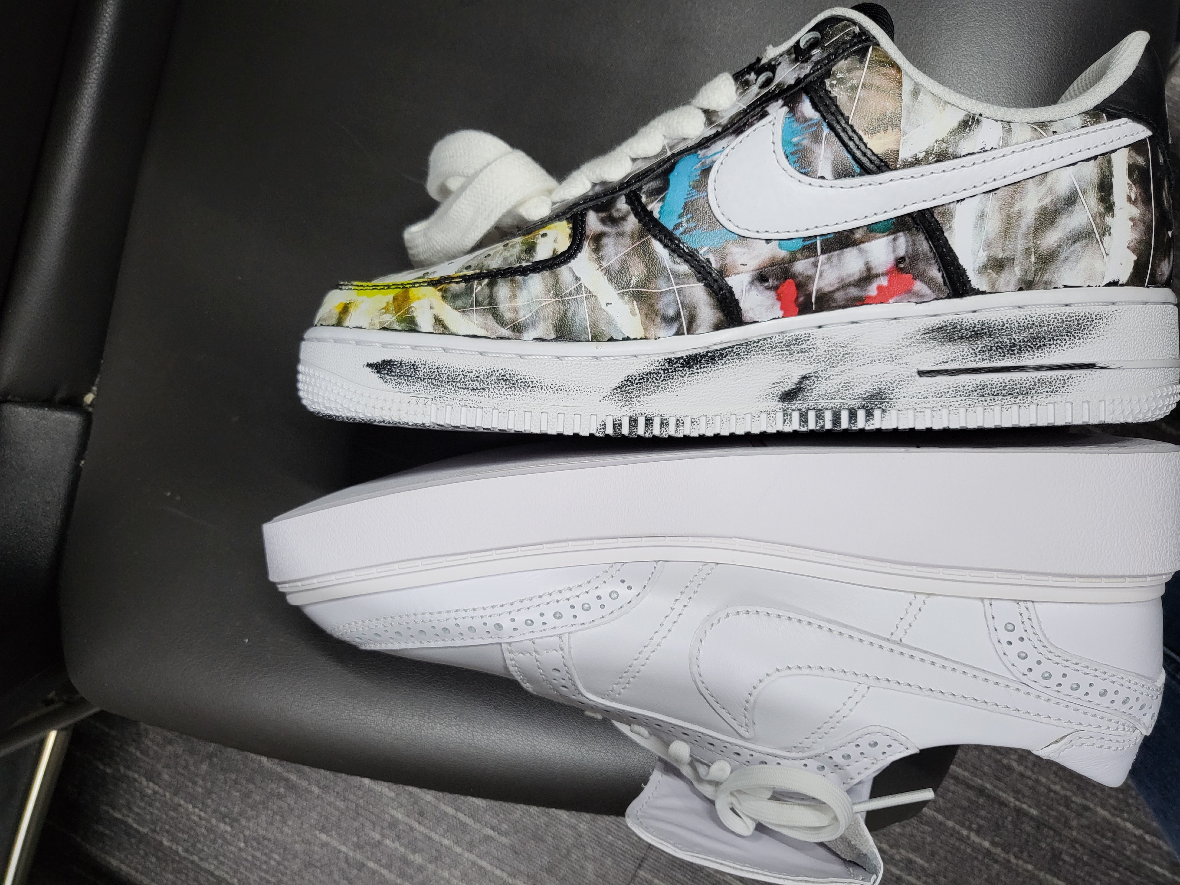 Nike x Peaceminusone Air Force 1 Low Para-Noise, Nike x Peaceminusone Kwondo1 White 착용 스타일 - 5