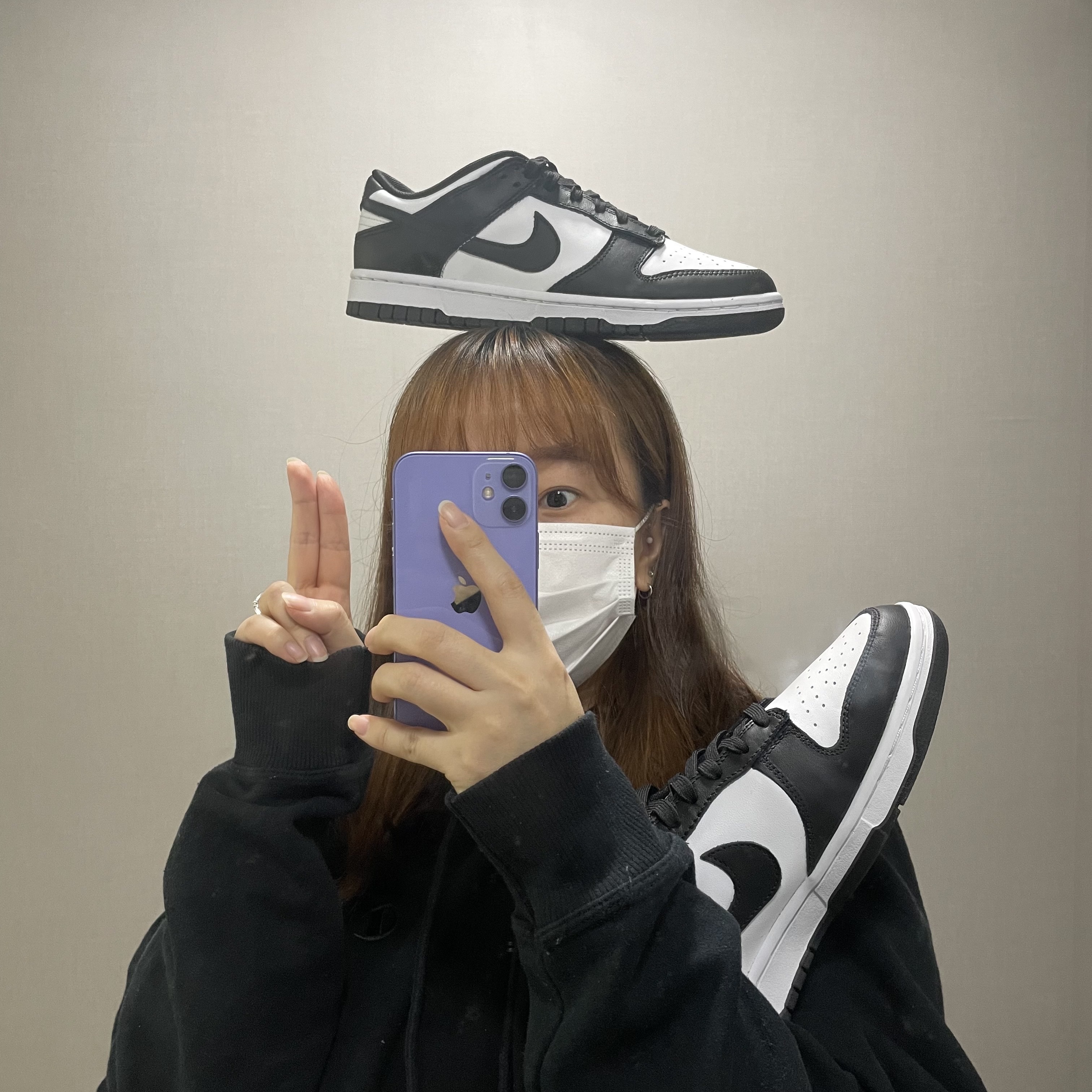 Nike Dunk Low Retro Black 착용 스타일