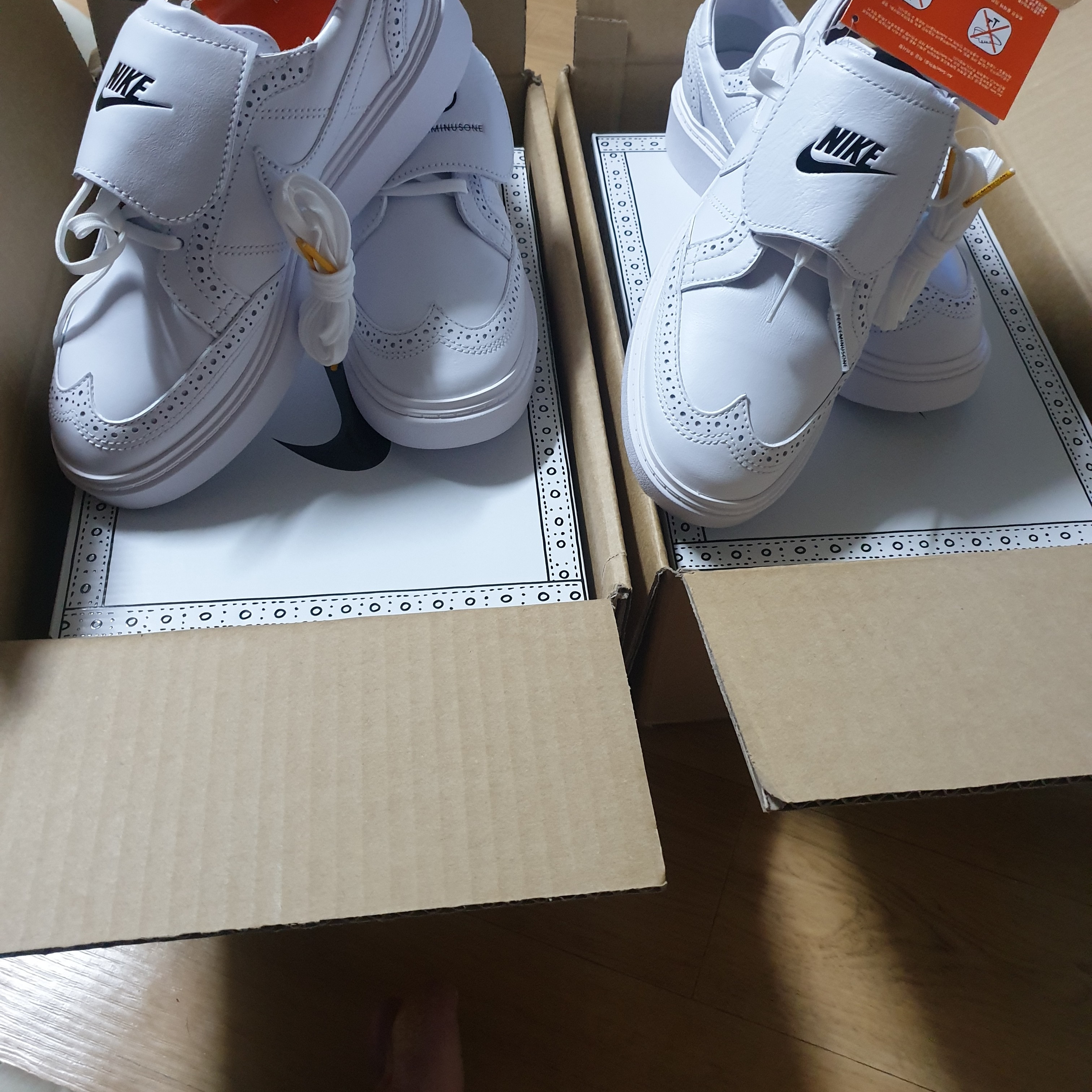 Nike x Peaceminusone Kwondo1 White 착용 스타일 - 1