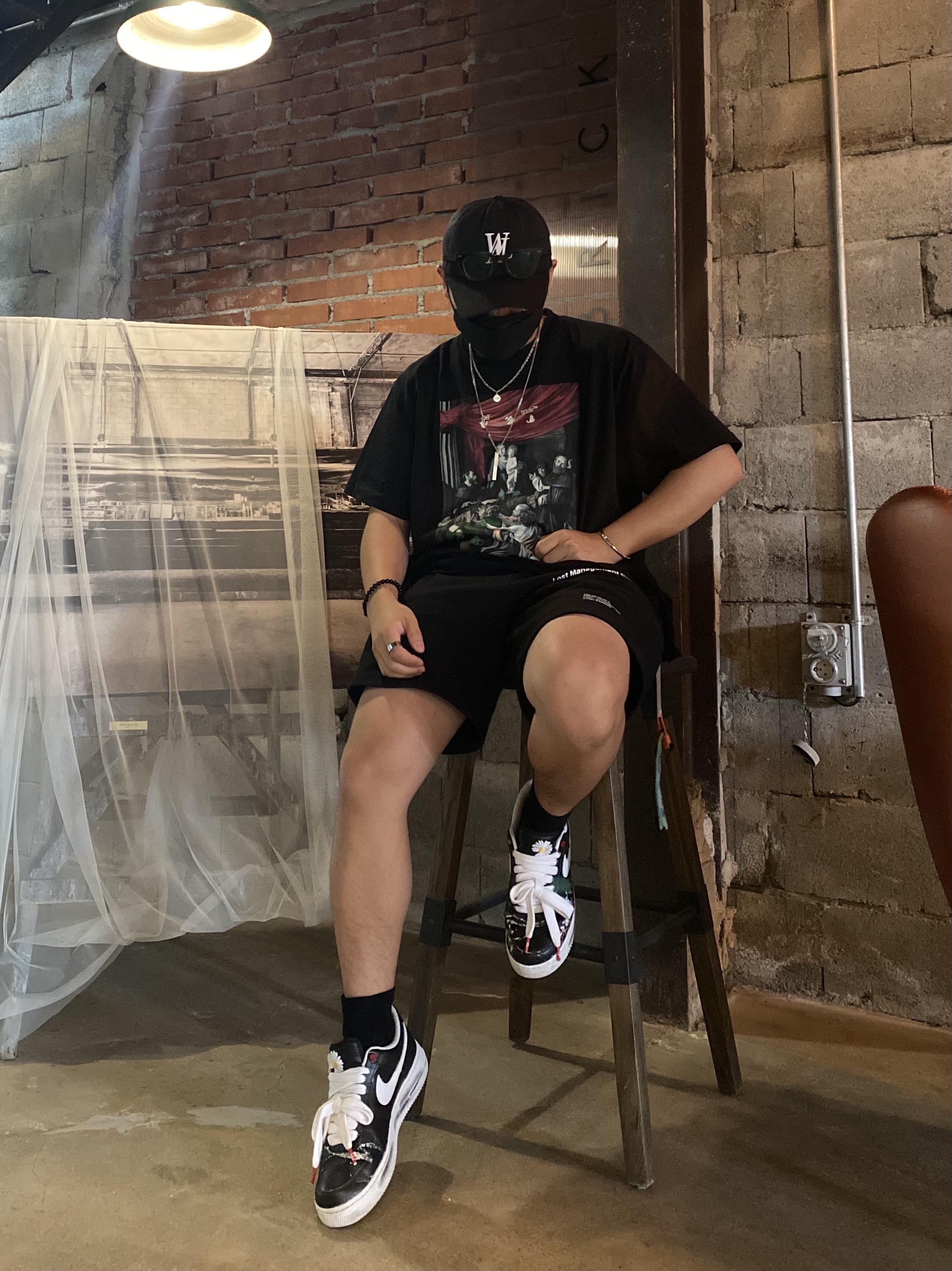 Nike x Peaceminusone Air Force 1 Low Para-Noise 착용 스타일