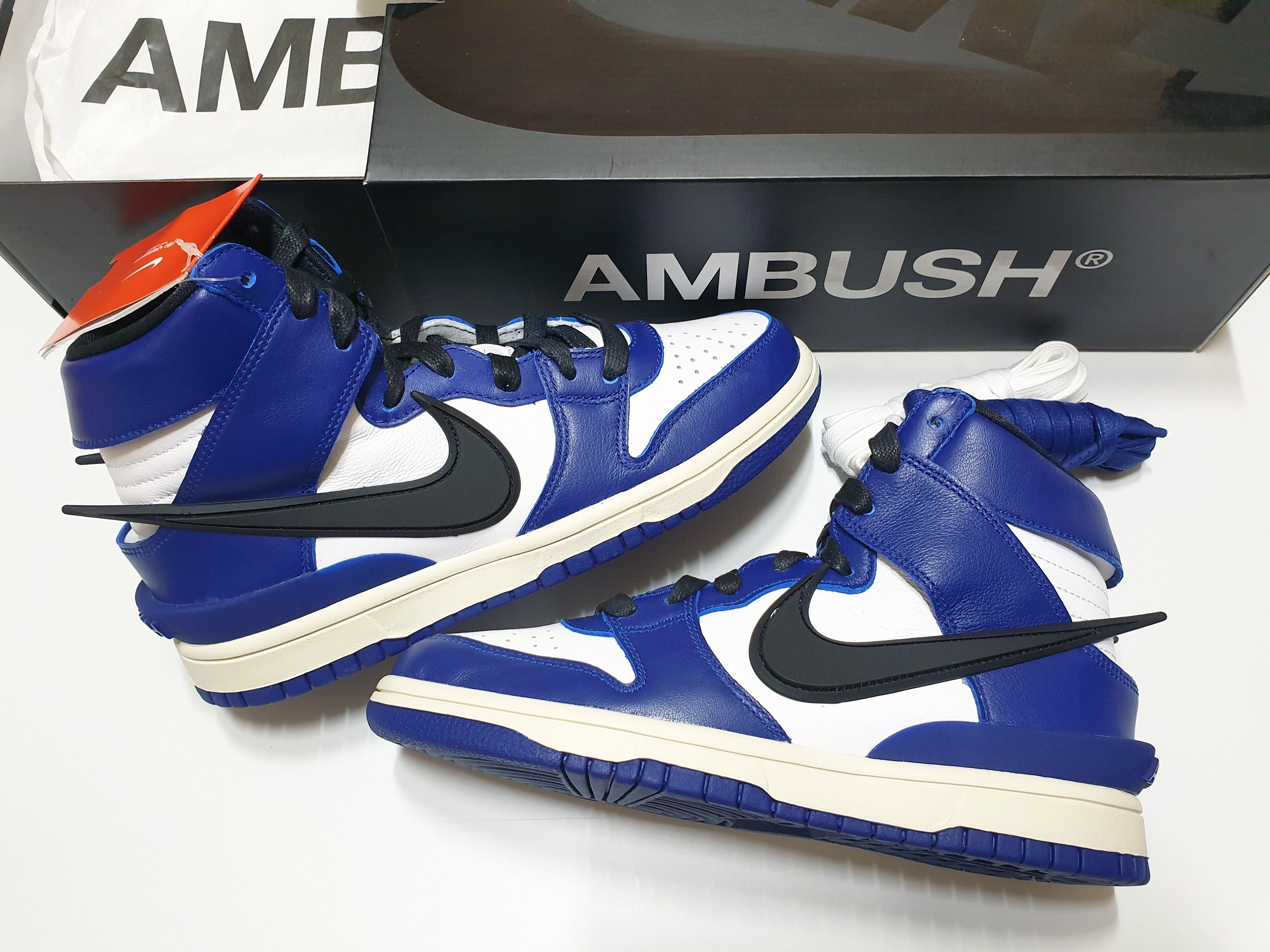 Nike x Ambush Dunk High Deep Royal Blue 착용 스타일