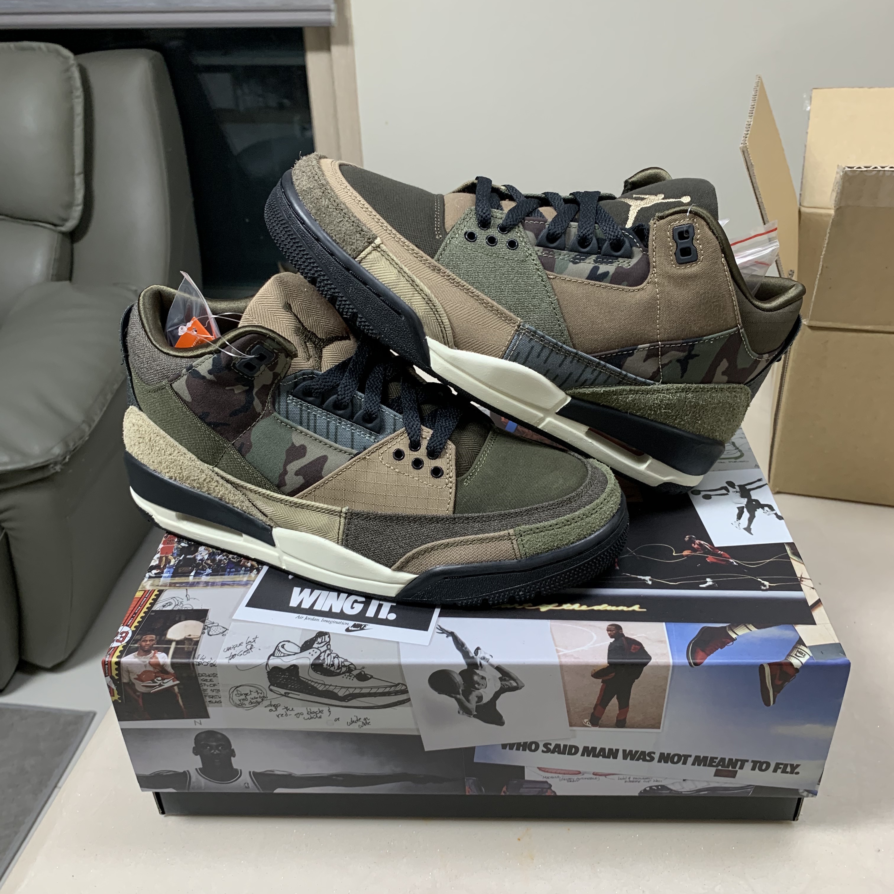 Jordan 3 Retro SE Patchwork 착용 스타일 - 1