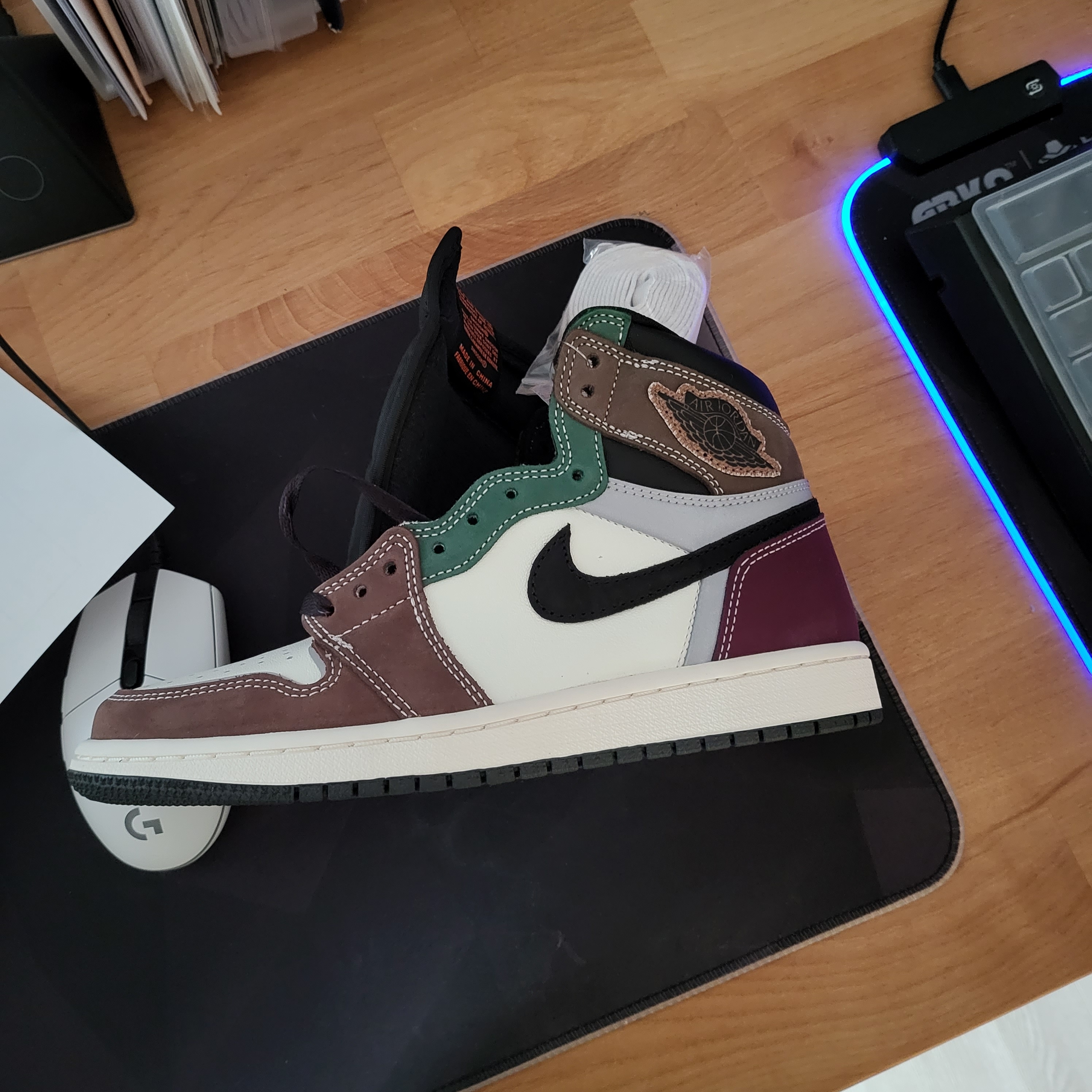 Jordan 1 Retro High OG Craft 착용 스타일 - 4
