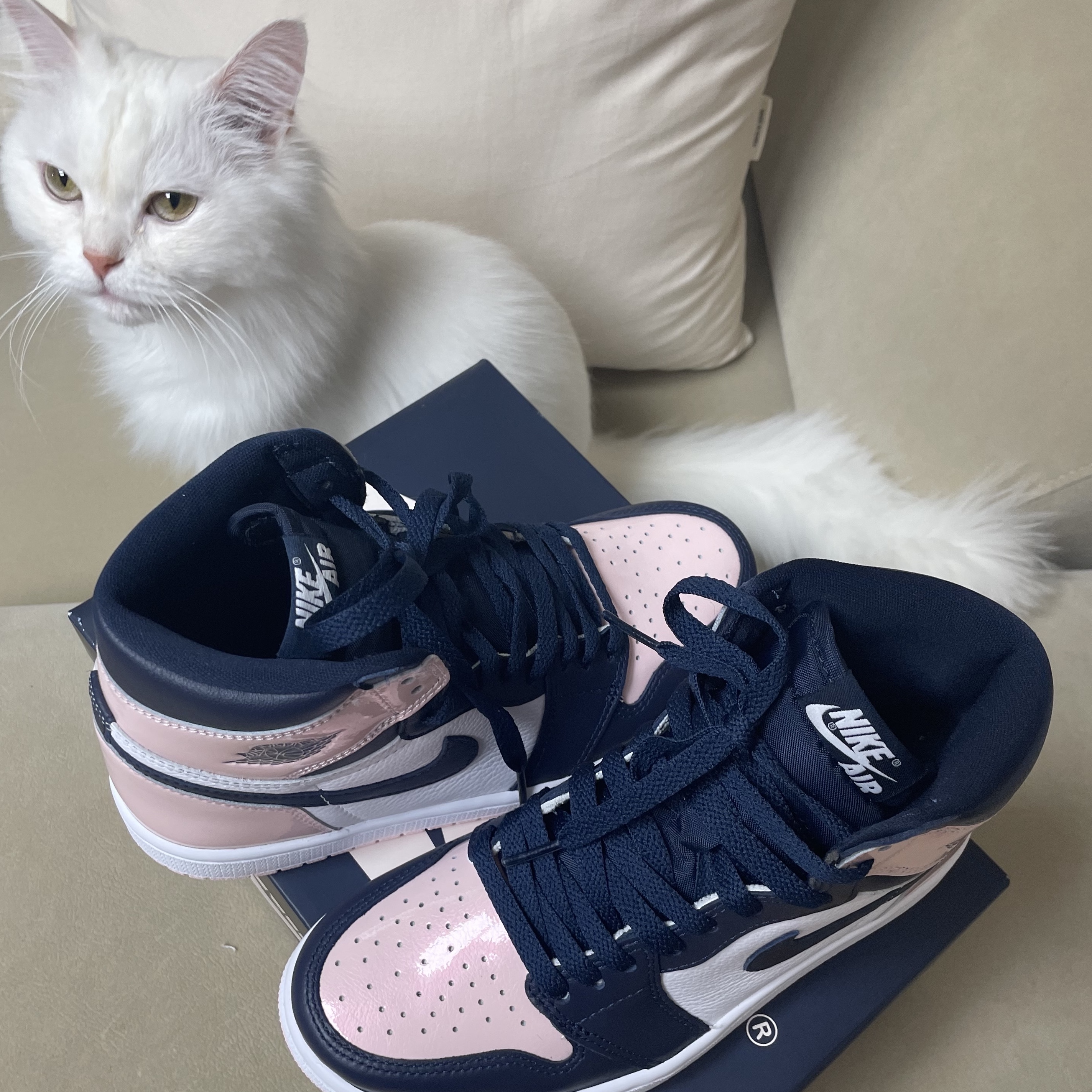 (W) Jordan 1 Retro High OG Atmosphere 착용 스타일