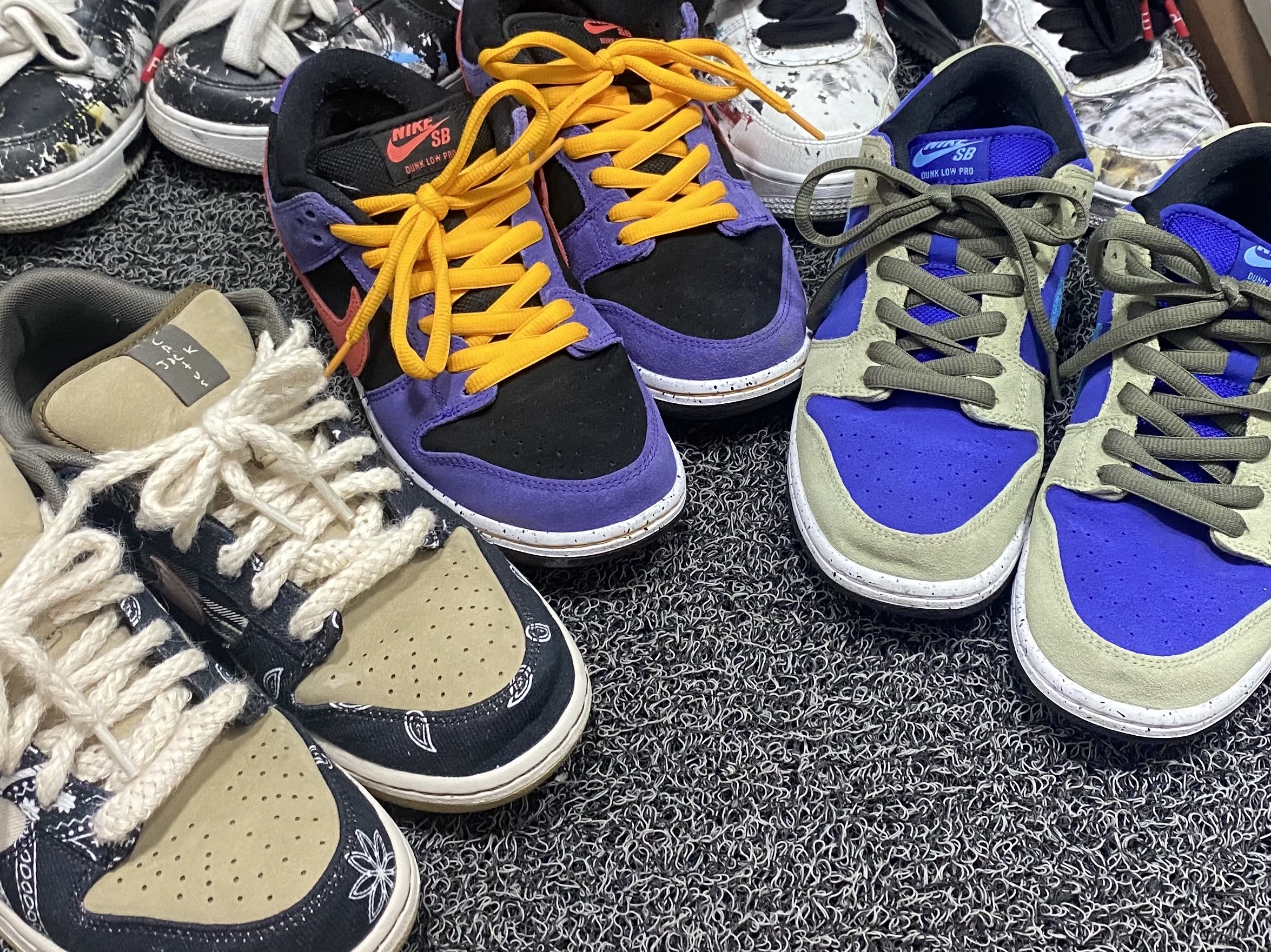 Nike x Travis Scott SB Dunk Low, Nike SB Dunk Low Pro Celadon 착용 스타일