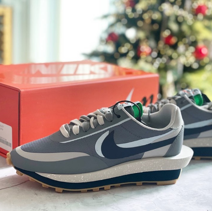Nike x Sacai x Clot LDWaffle Cool Grey 착용 스타일 - 3