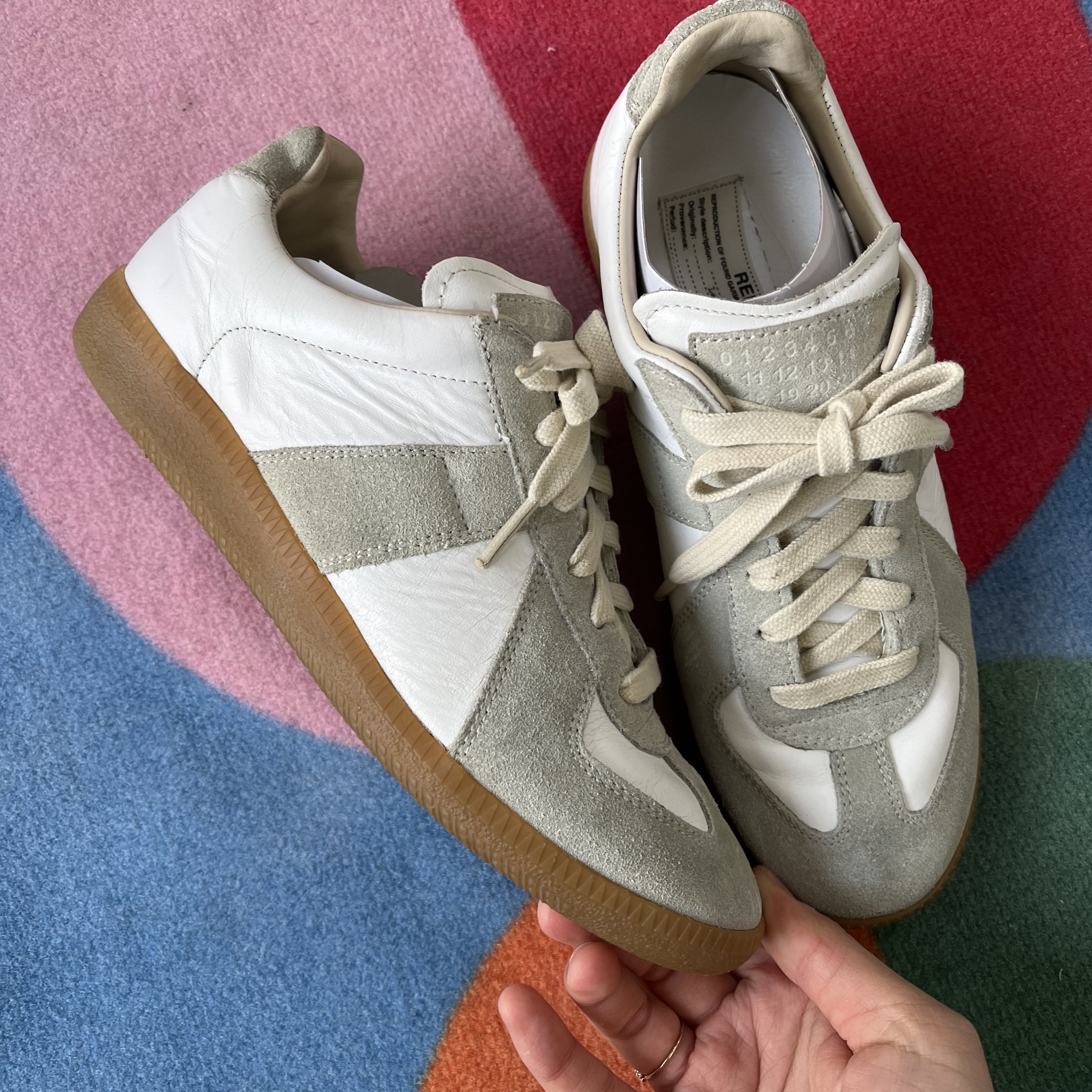 Maison Margiela Calfskin Replica Sneakers 착용 스타일 - 5