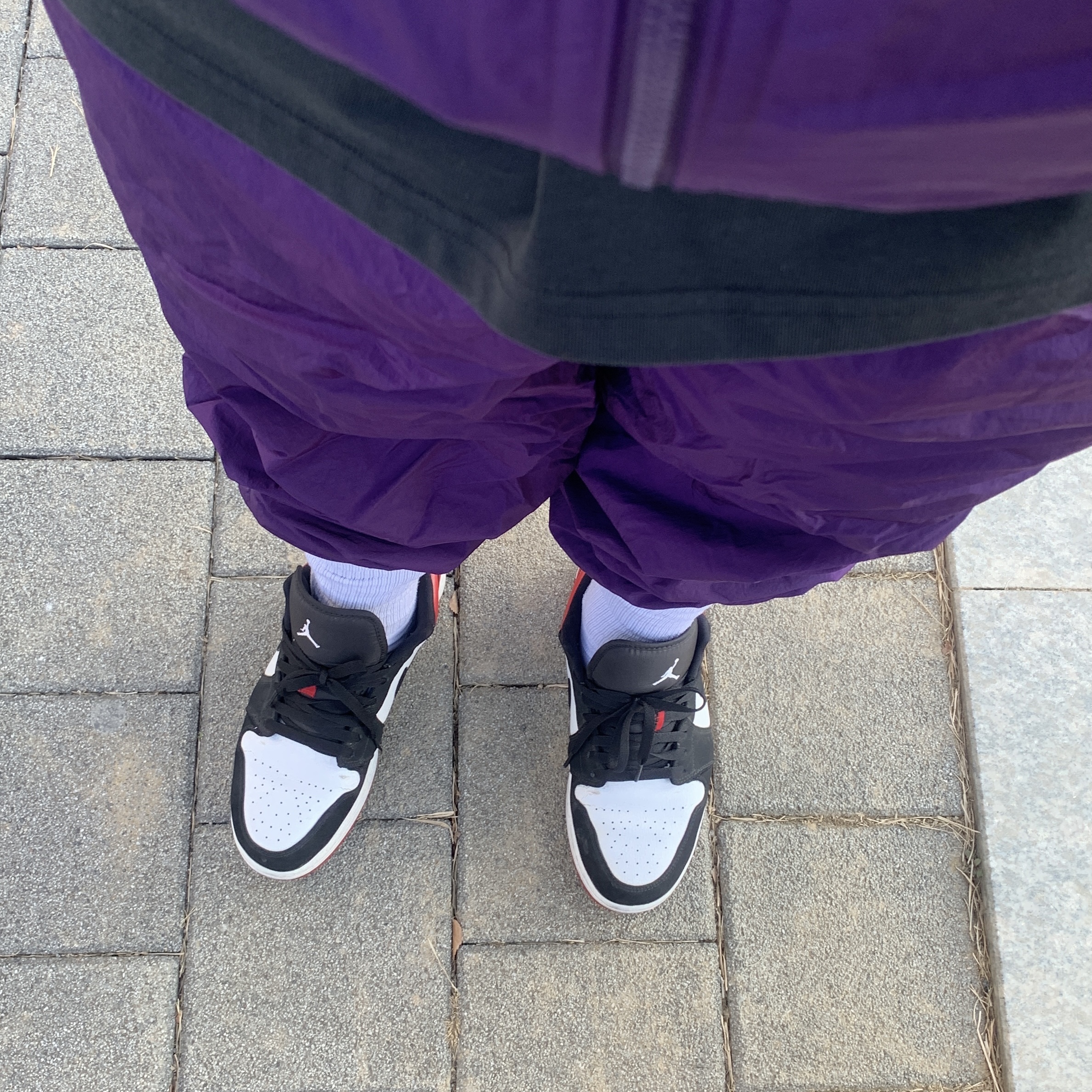 Nike M NRG Track Jacket Purple, Nike M NRG Track Pants Purple 착용 스타일