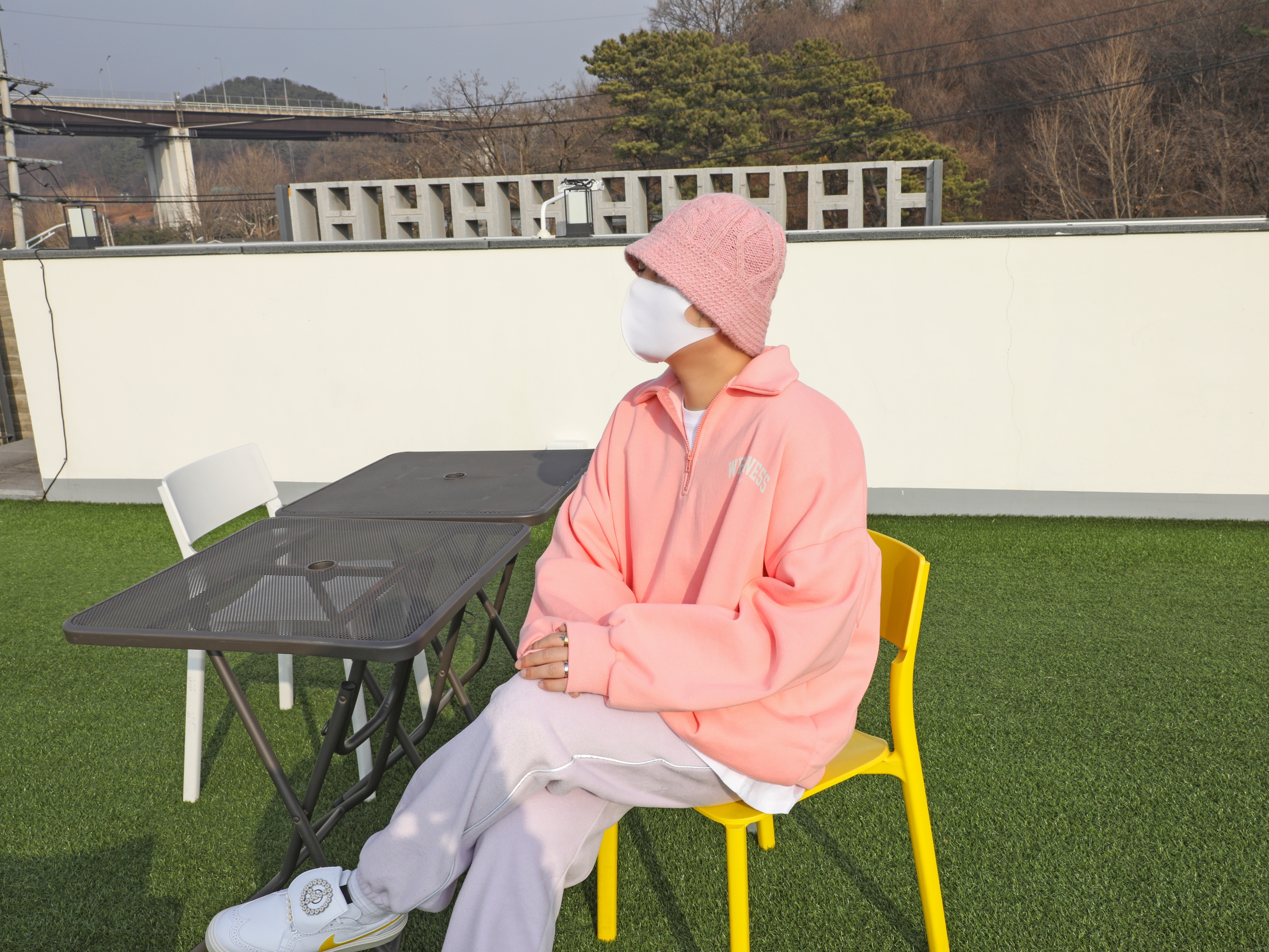 Nike x Peaceminusone Kwondo1 White 착용 스타일 - 2