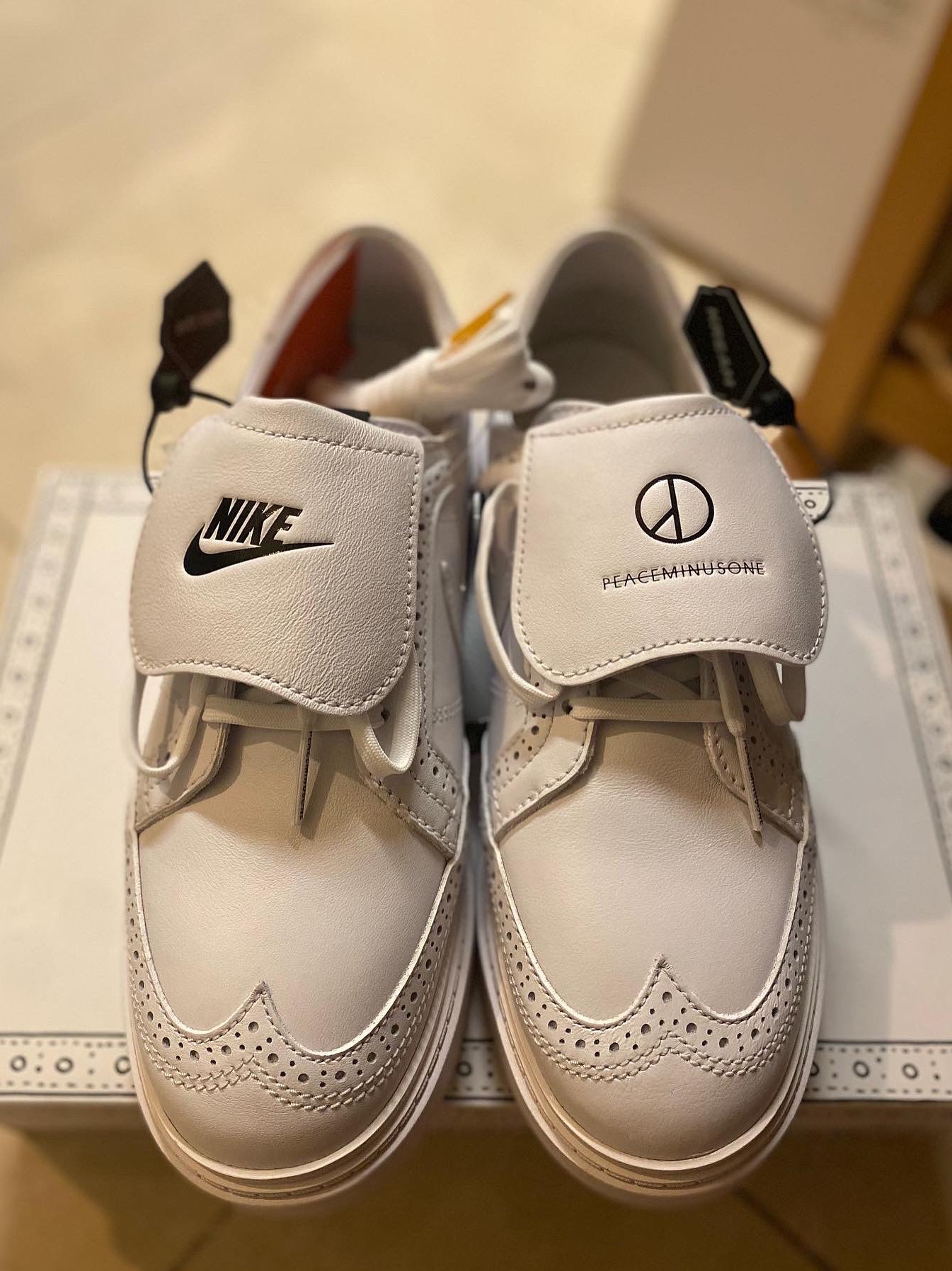 Nike x Peaceminusone Kwondo1 White 착용 스타일 - 2