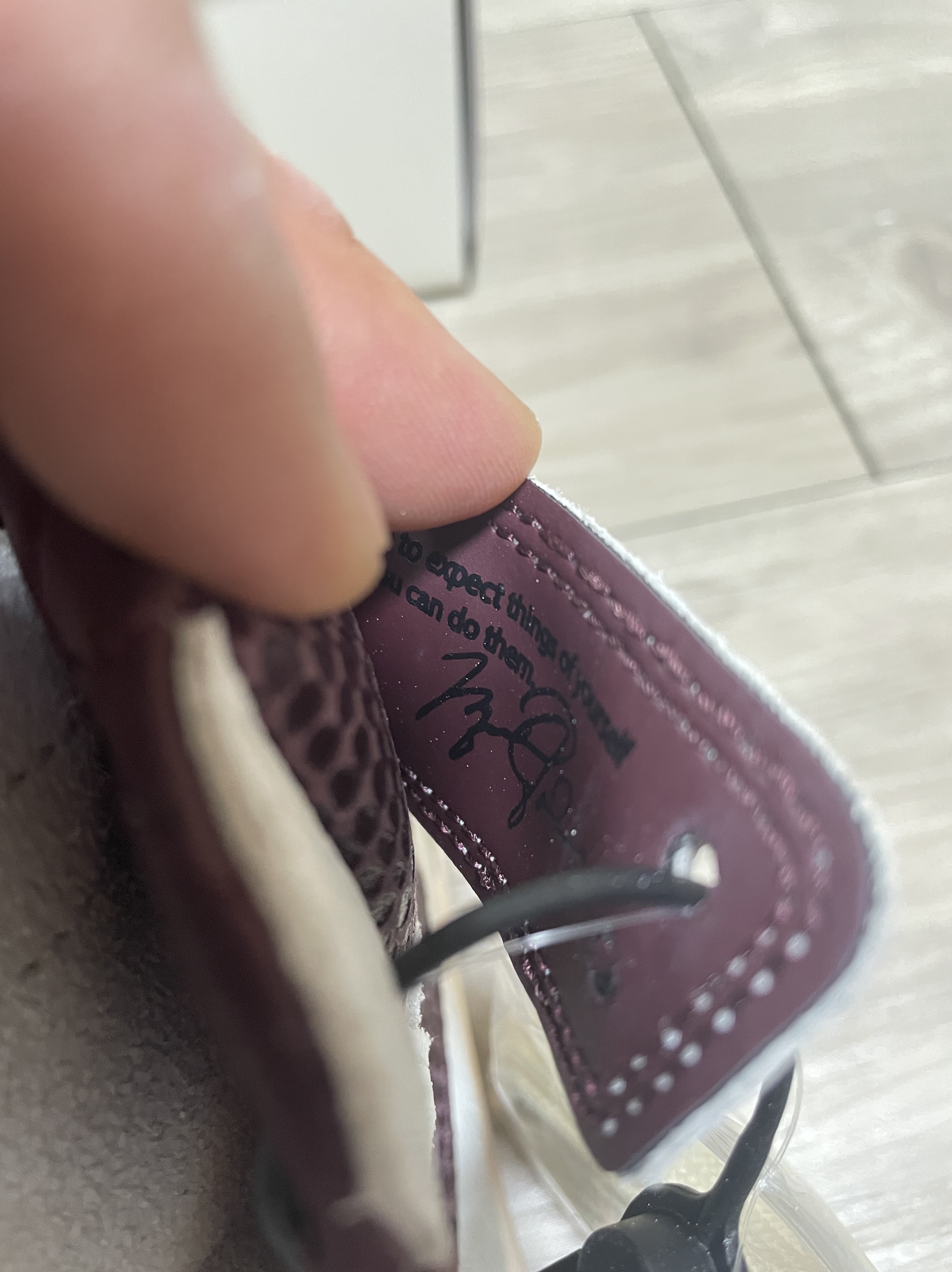 Jordan 1 x A Ma Maniere Retro High OG SP Sail and Burgundy 착용 스타일 - 4