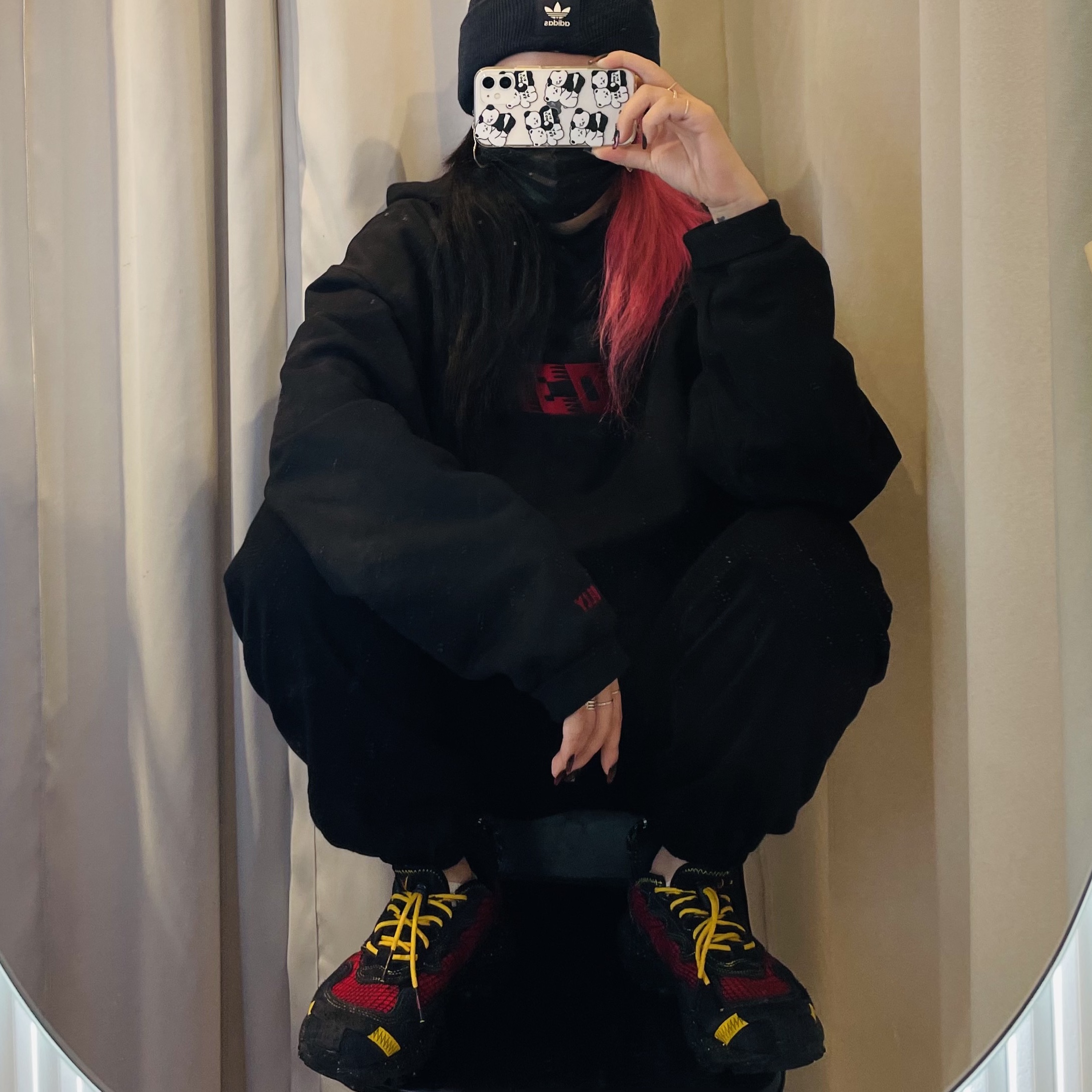 Reebok x A$AP Nast Zig Kinetica II Edge Vector Red Core Black 착용 스타일 - 1