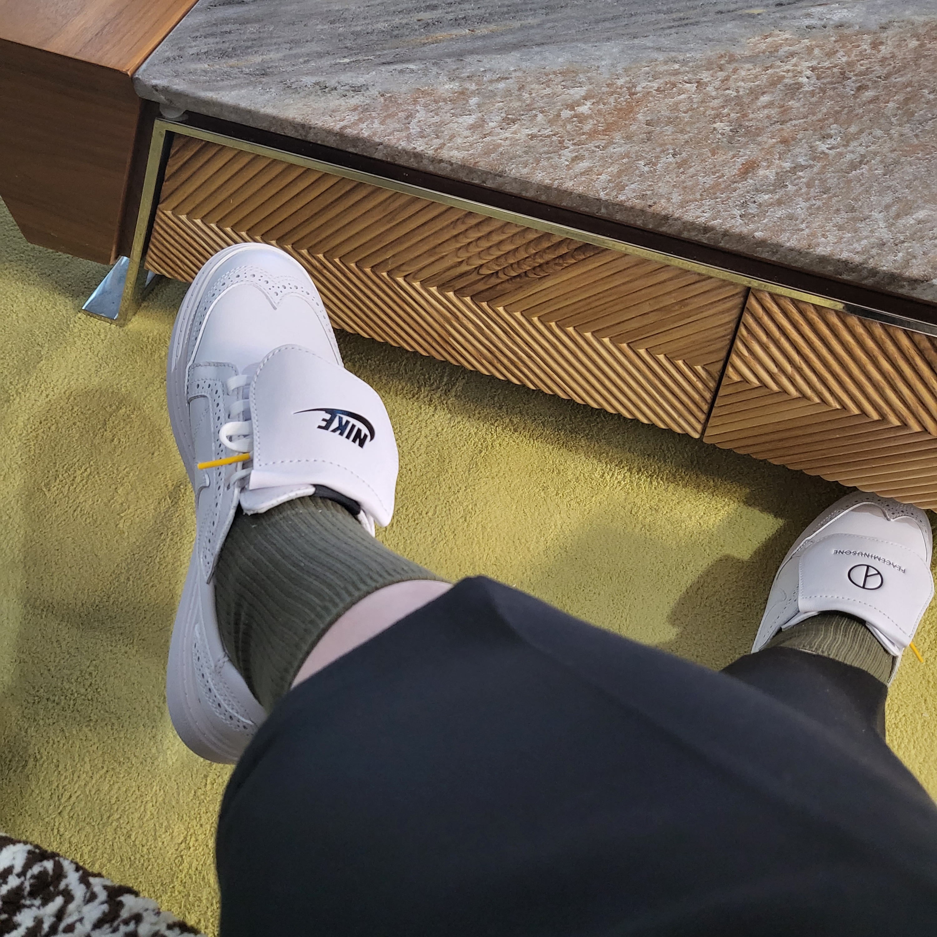 Nike x Peaceminusone Kwondo1 White 착용 스타일 - 1
