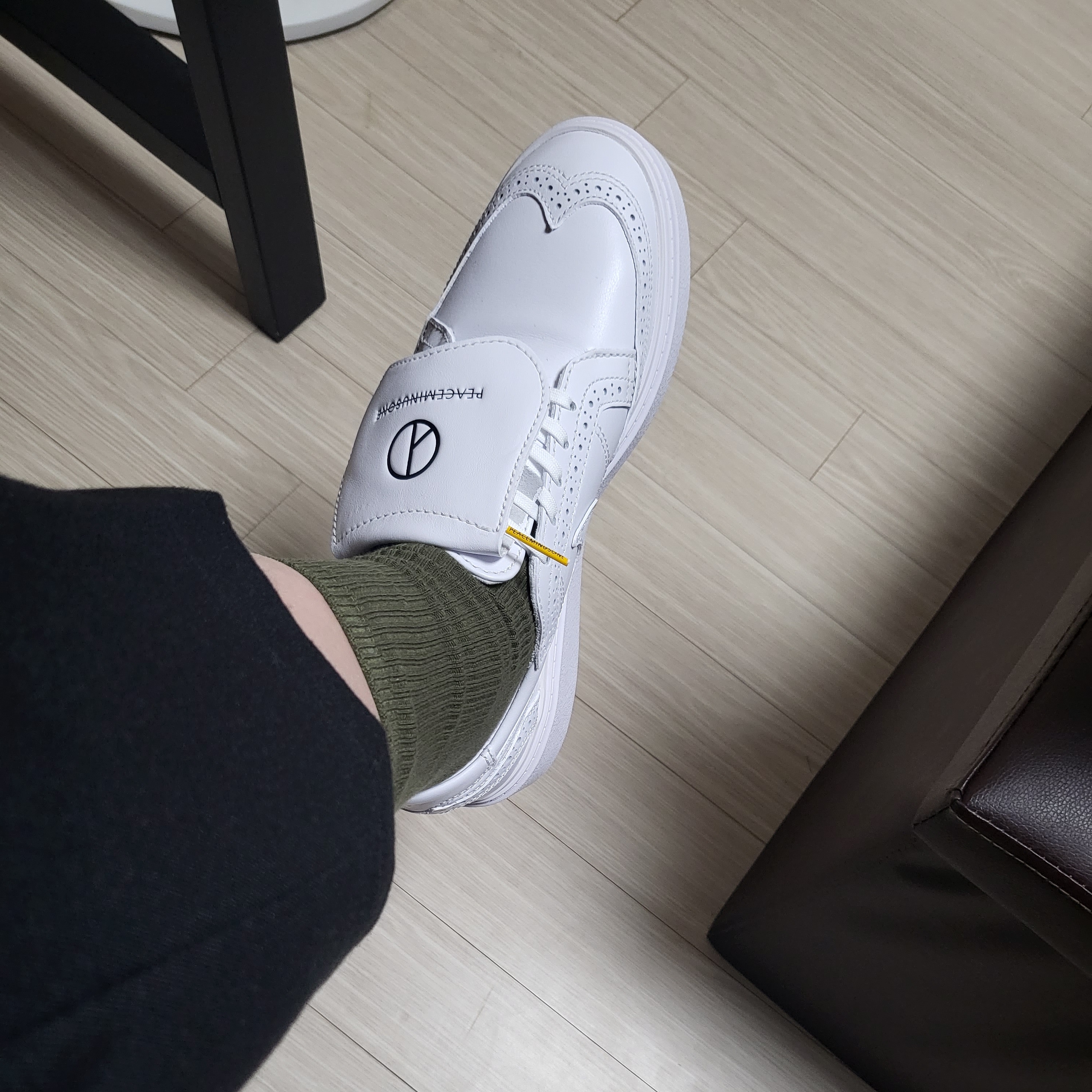 Nike x Peaceminusone Kwondo1 White 착용 스타일 - 2