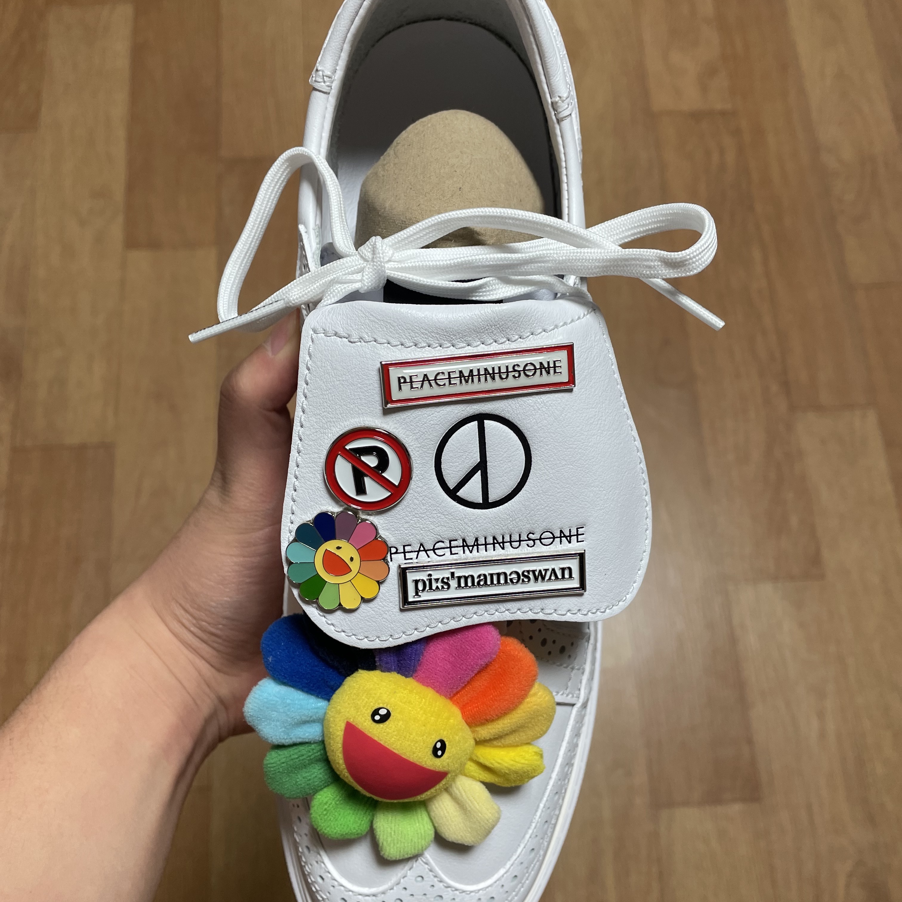 Nike x Peaceminusone Kwondo1 White 착용 스타일 - 2