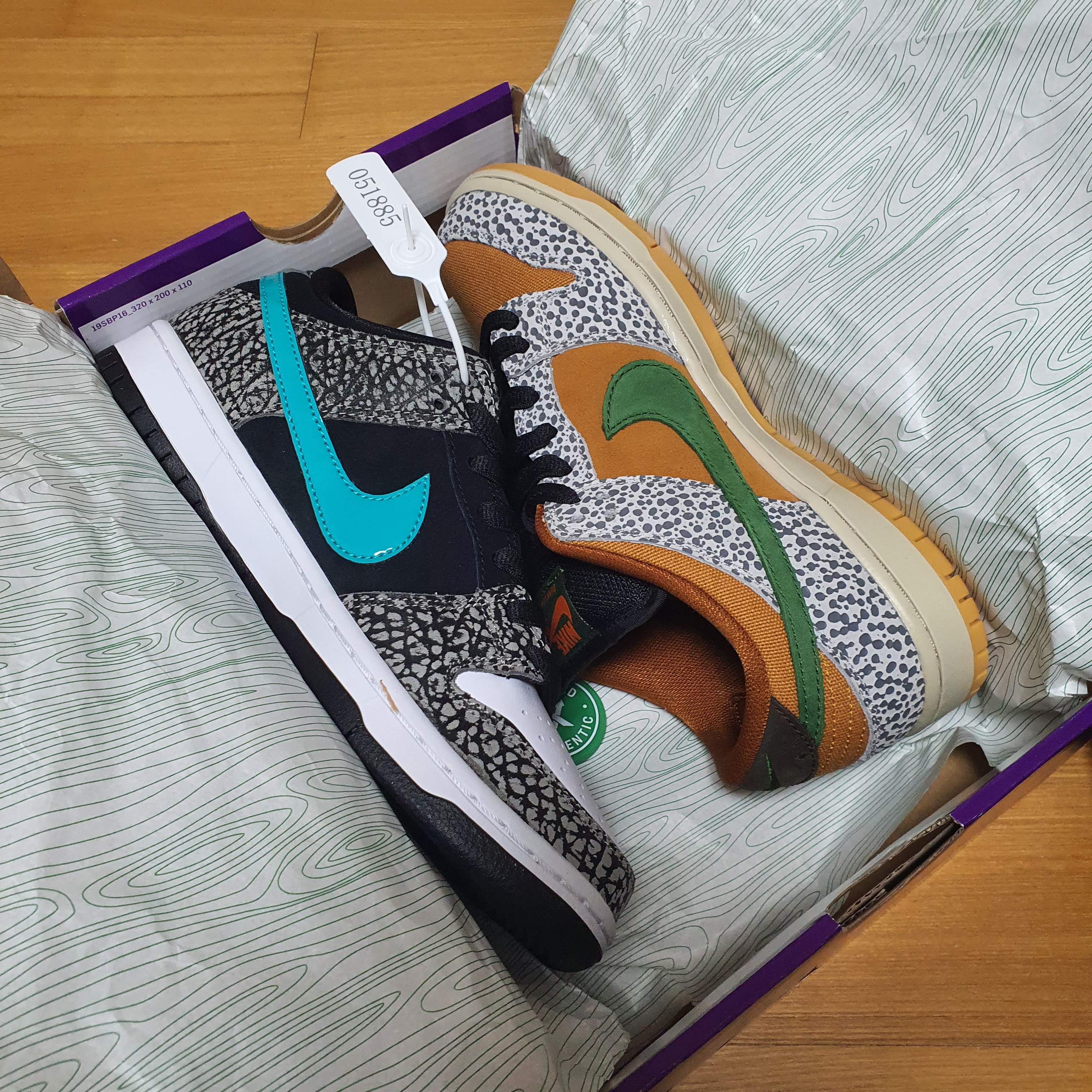 Nike SB Dunk Low Pro Clear Jade, Nike SB Dunk Low Pro Safari 착용 스타일 - 2