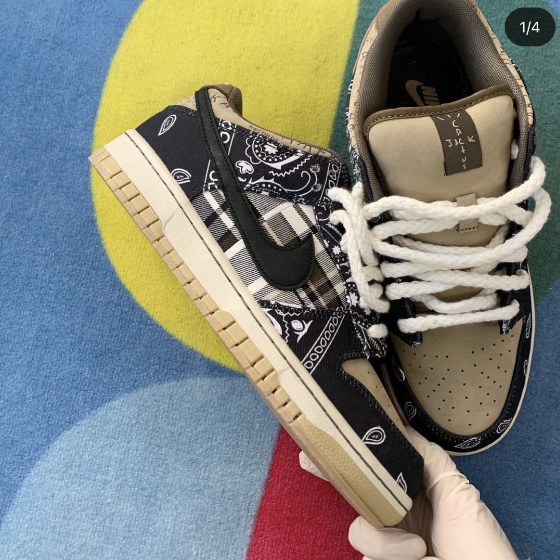 Nike x Travis Scott SB Dunk Low 착용 스타일 - 1