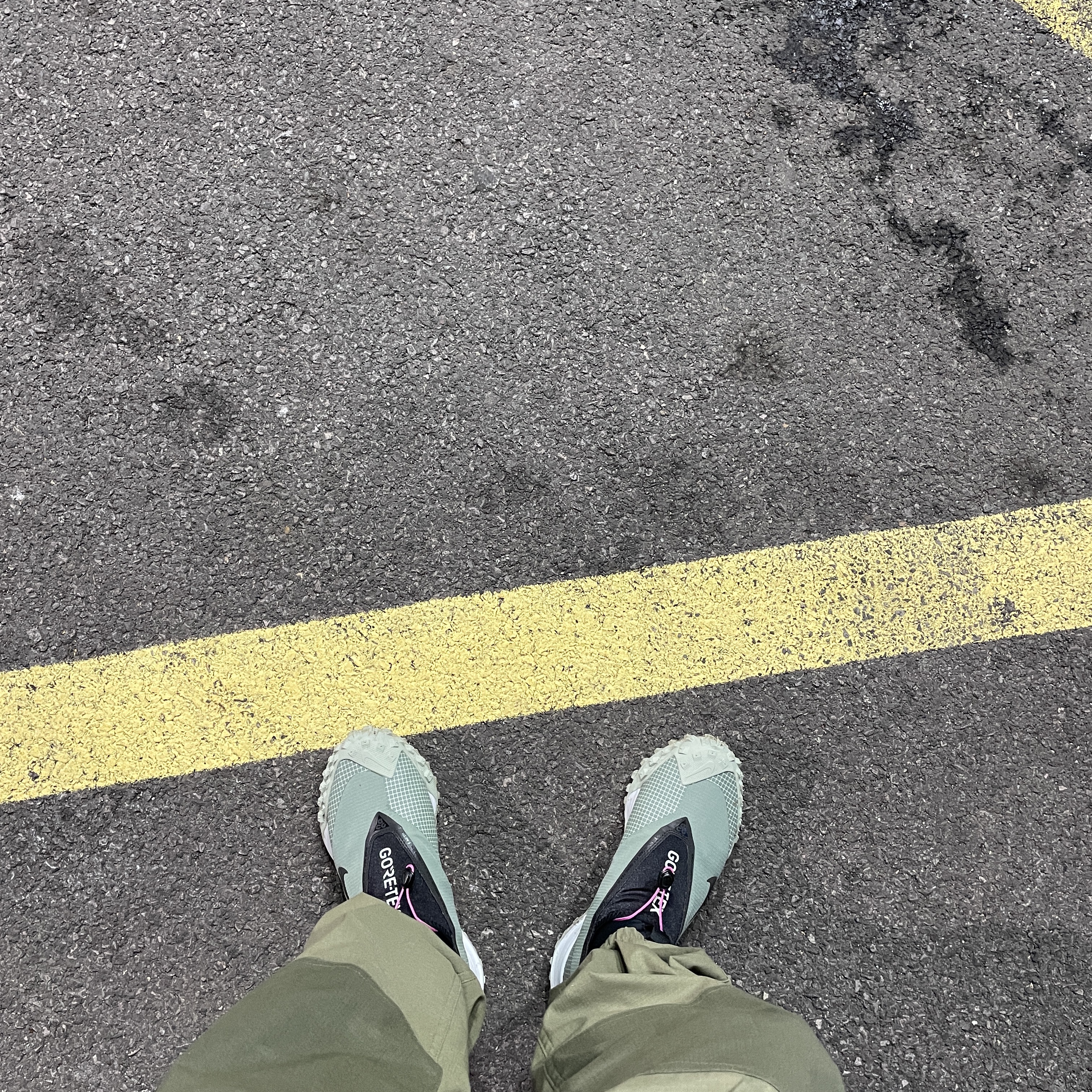 Nike ACG Mountain Fly Gore-Tex Clay Green 착용 스타일