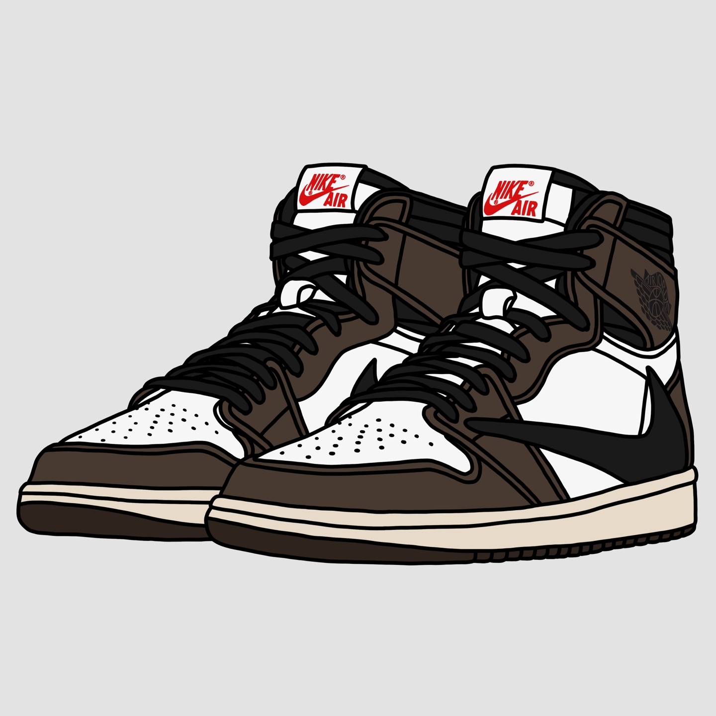 Jordan 1 x Travis Scott Retro High OG SP Mocha 착용 스타일