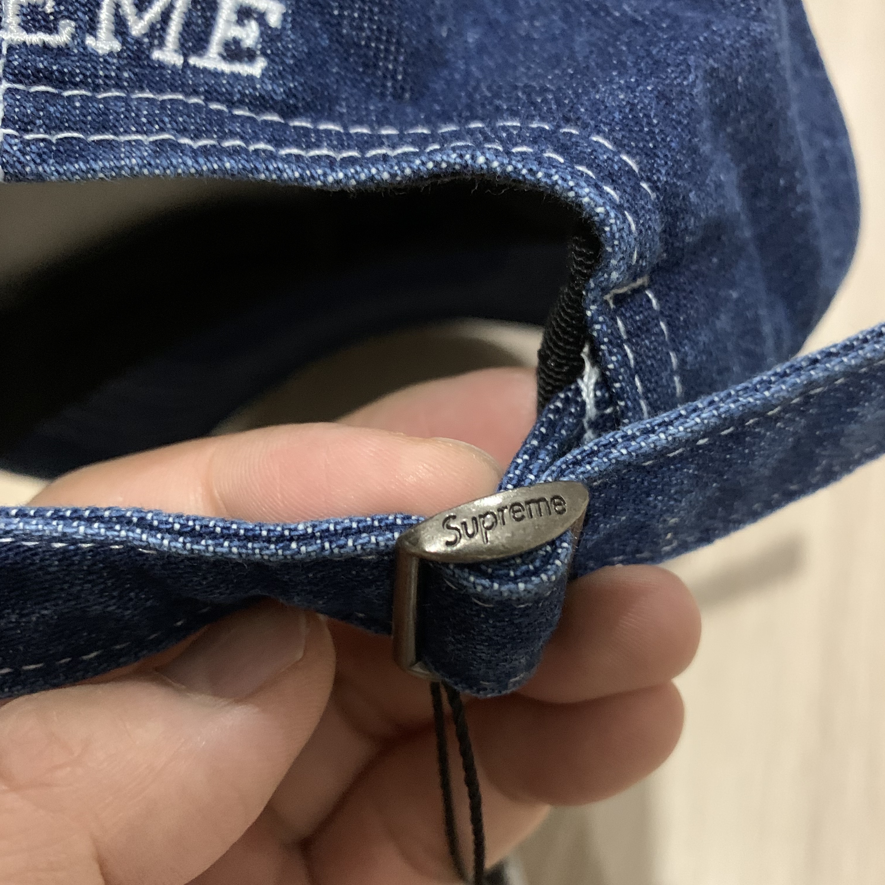 Supreme Milano Patch 6-Panel Denim - 21FW 착용 스타일 - 3