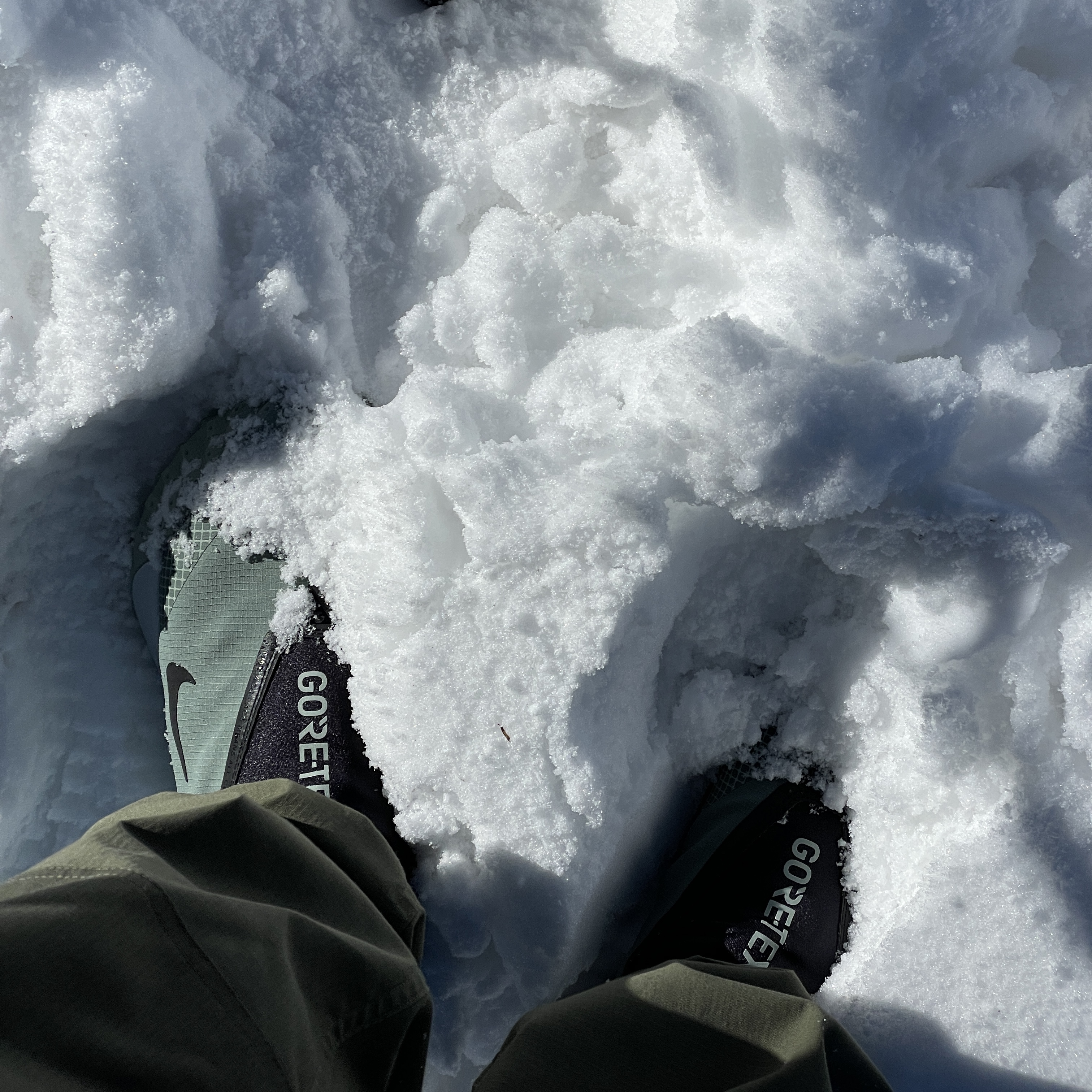 Nike ACG Mountain Fly Gore-Tex Clay Green 착용 스타일