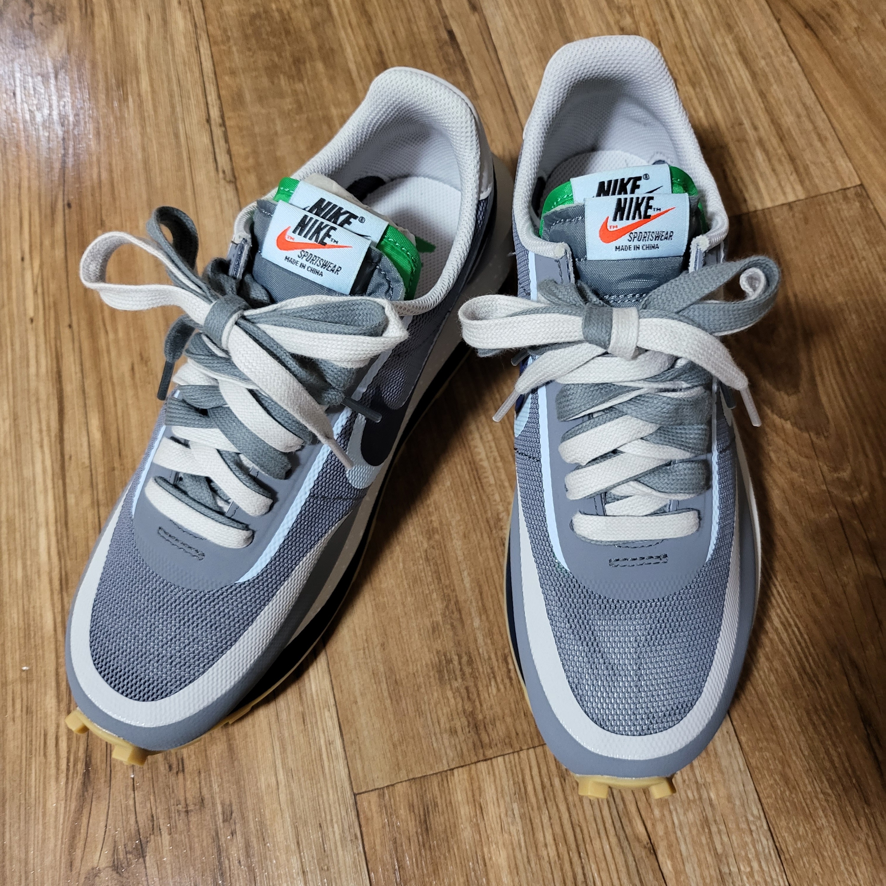 Nike x Sacai x Clot LDWaffle Cool Grey 착용 스타일