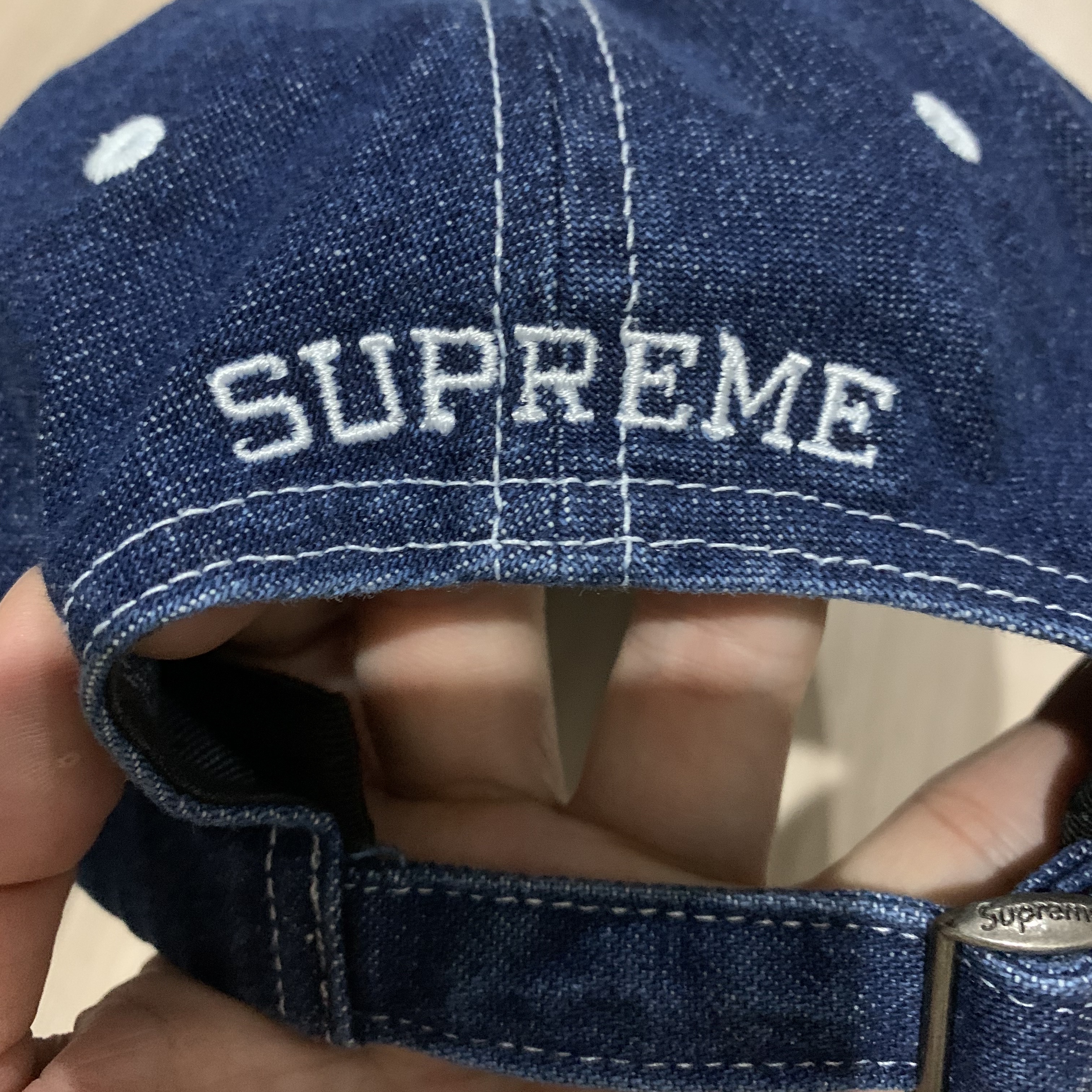 Supreme Milano Patch 6-Panel Denim - 21FW 착용 스타일 - 2