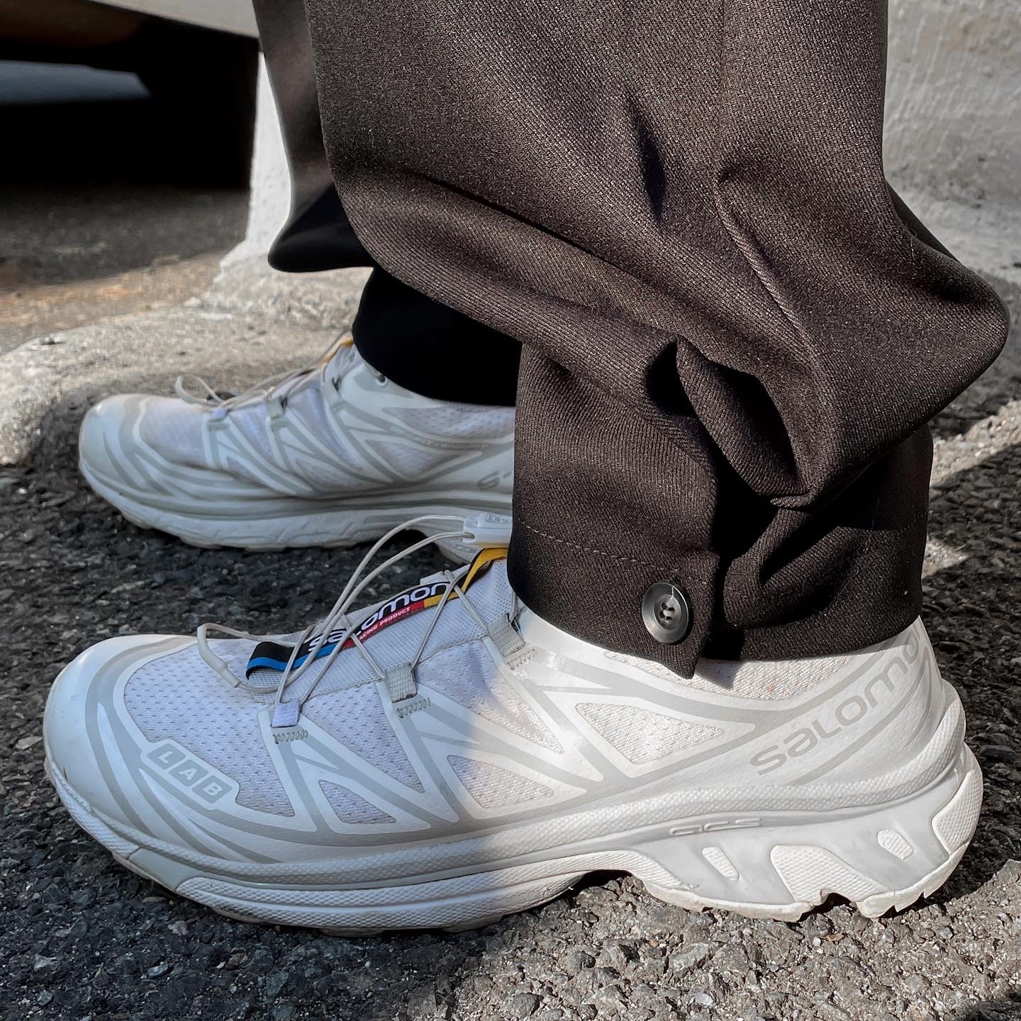 Salomon XT-6 ADV White 착용 스타일 - 2