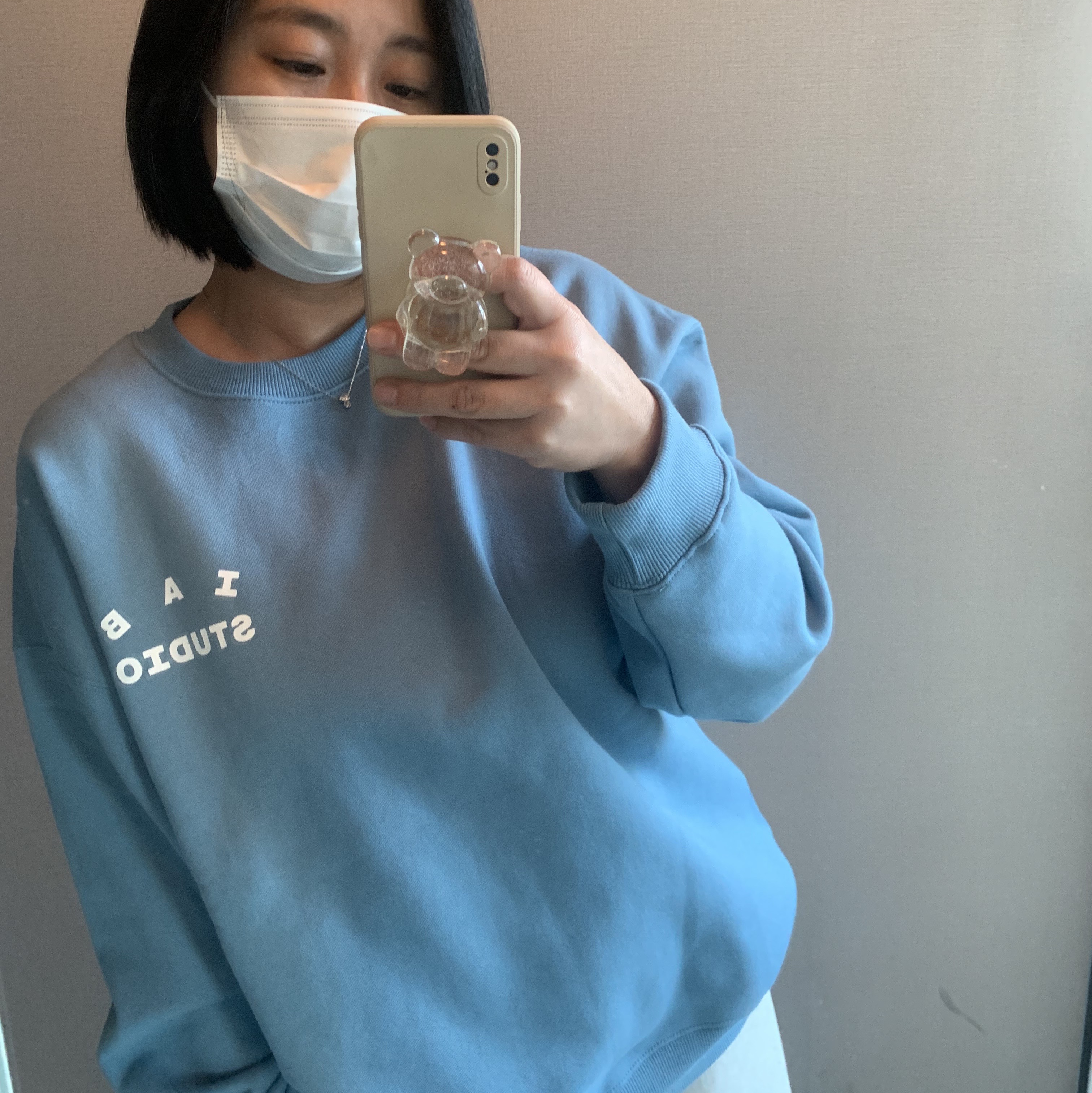 IAB Studio Crewneck Sky Blue, (W) Jordan 1 Low OG Starfish 착용 스타일 - 1