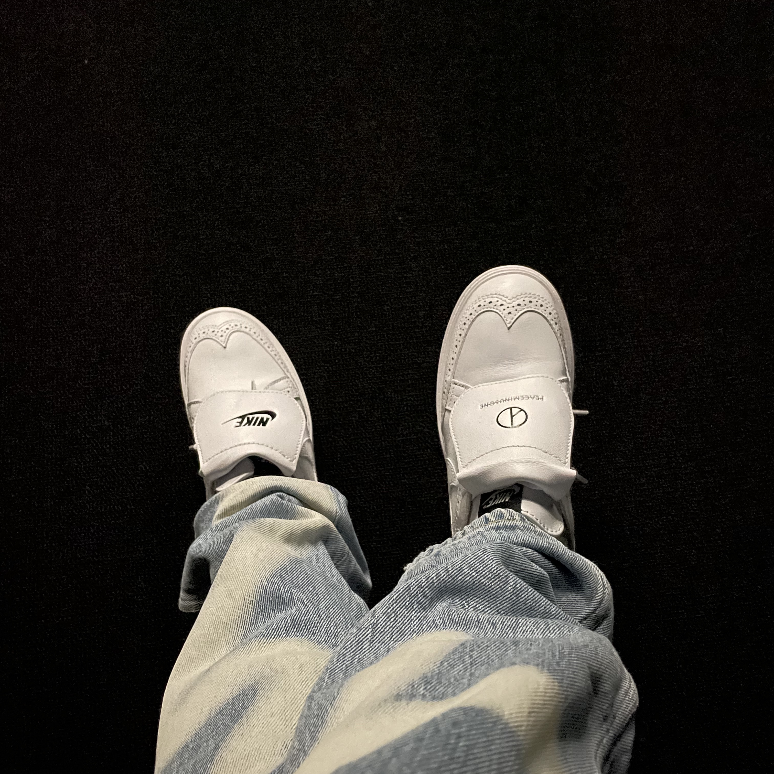 Nike x Peaceminusone Kwondo1 White 착용 스타일 - 3