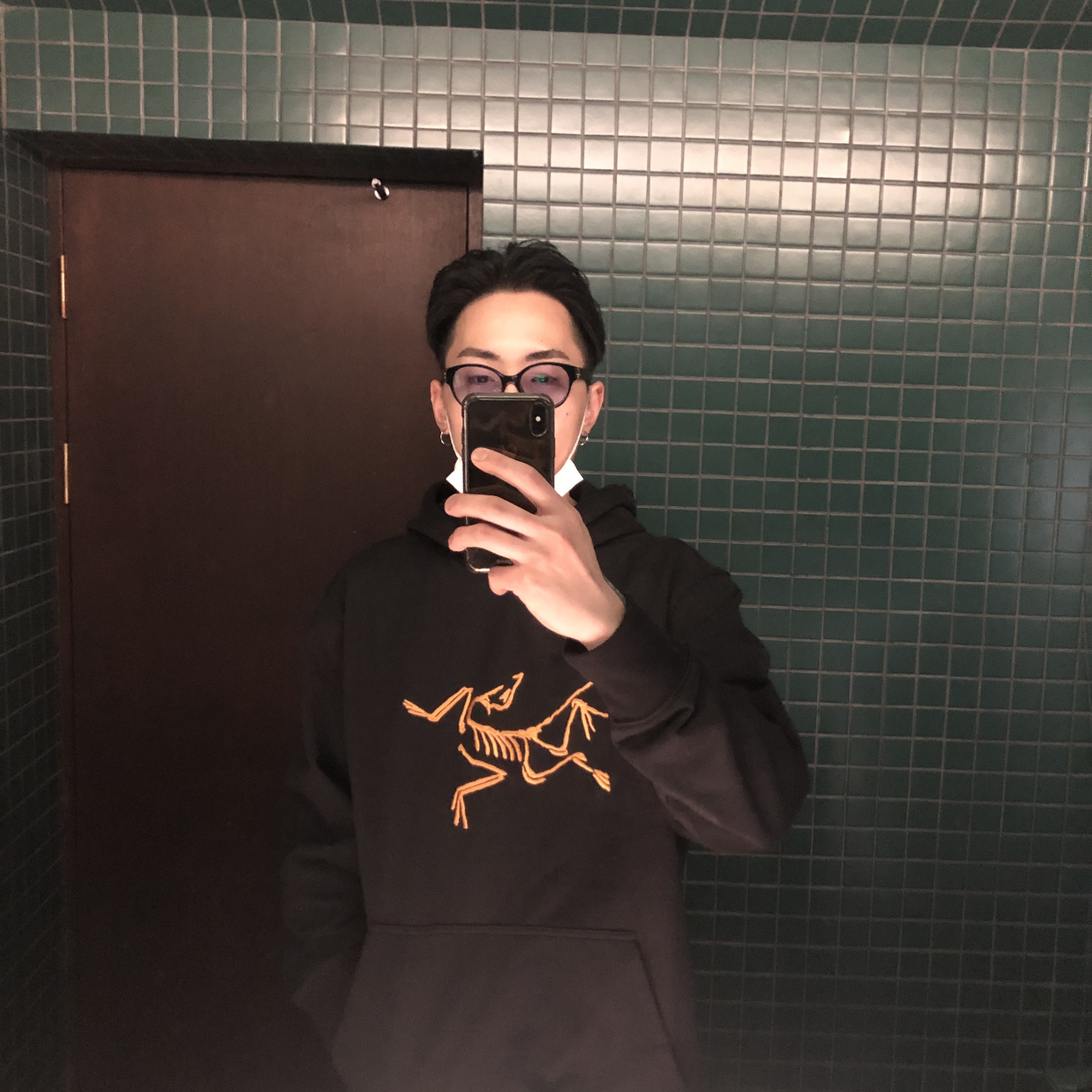Palace x Arc'teryx Hood Black - 20FW 착용 스타일