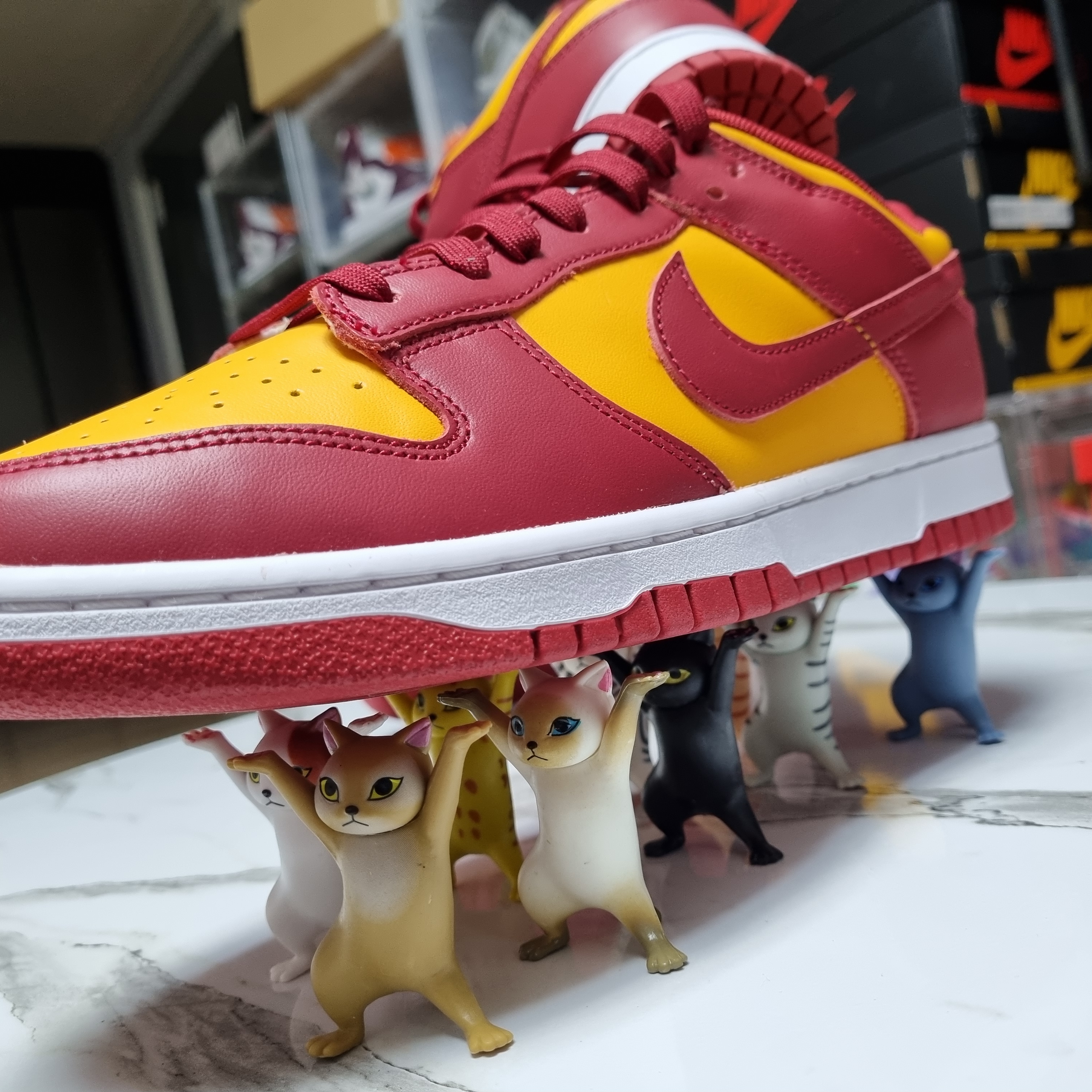 Nike Dunk Low Retro Championship Gold 착용 스타일 - 1