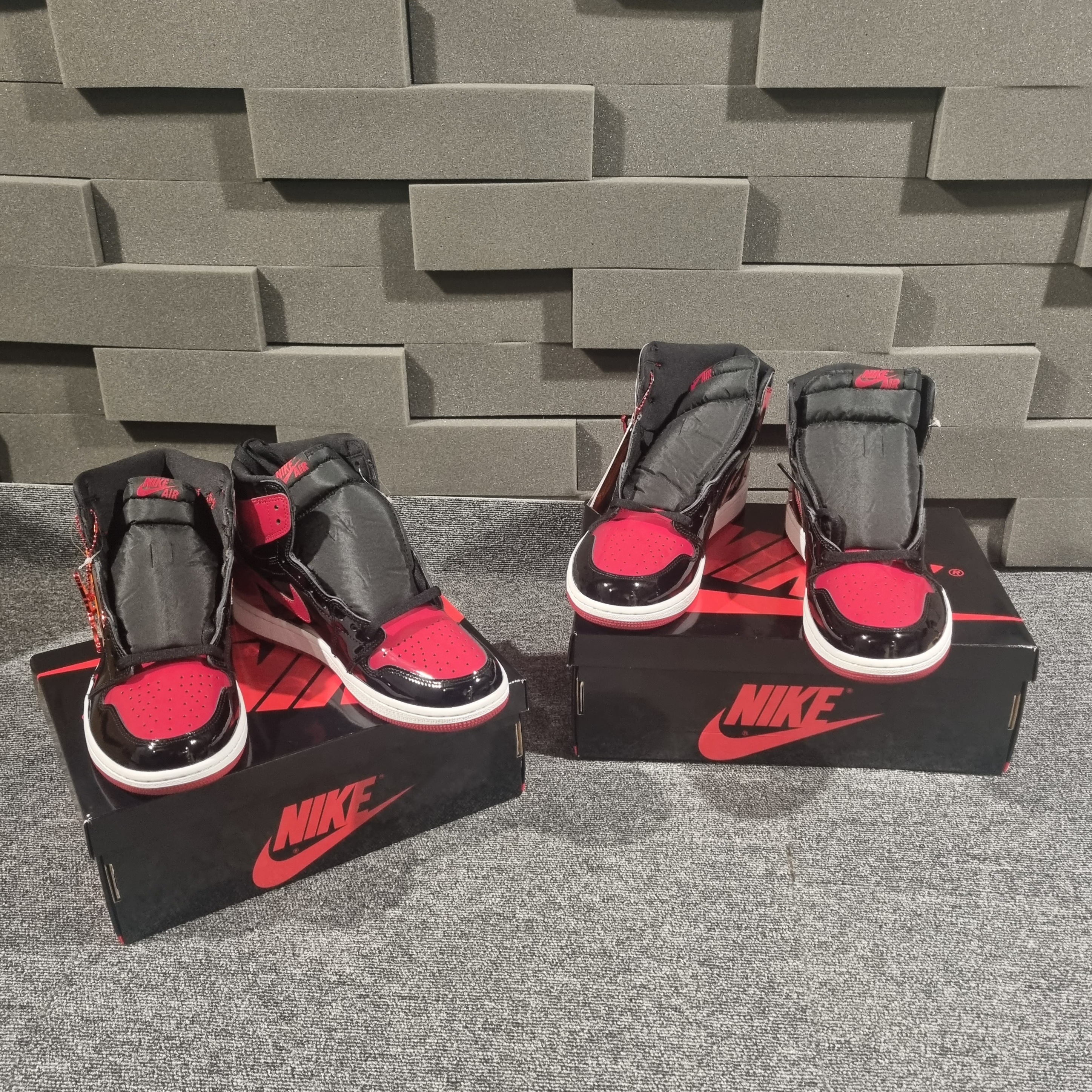 Jordan 1 Retro High OG Patent Bred 착용 스타일