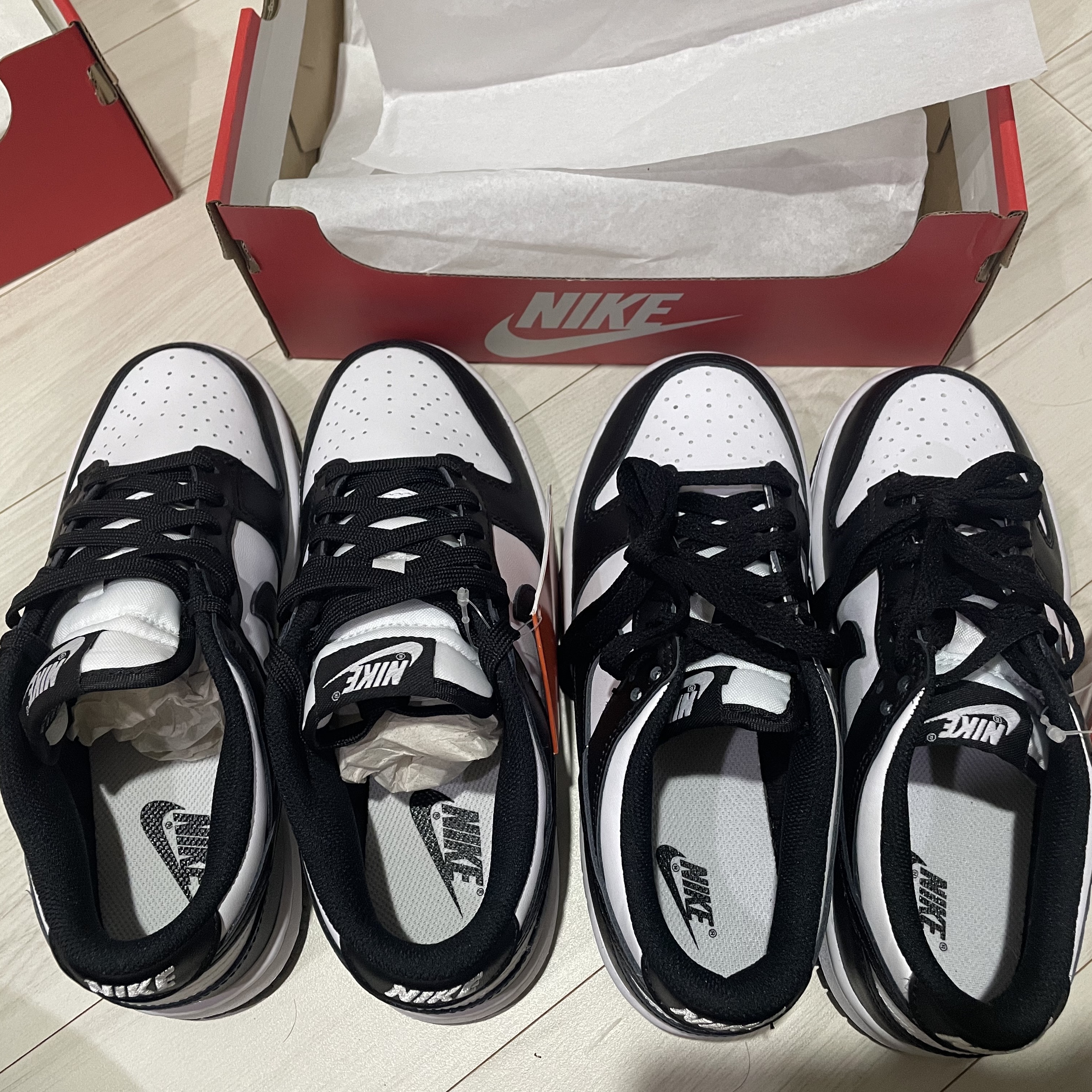 (W) Nike Dunk Low Black, (GS) Nike Dunk Low Black 착용 스타일
