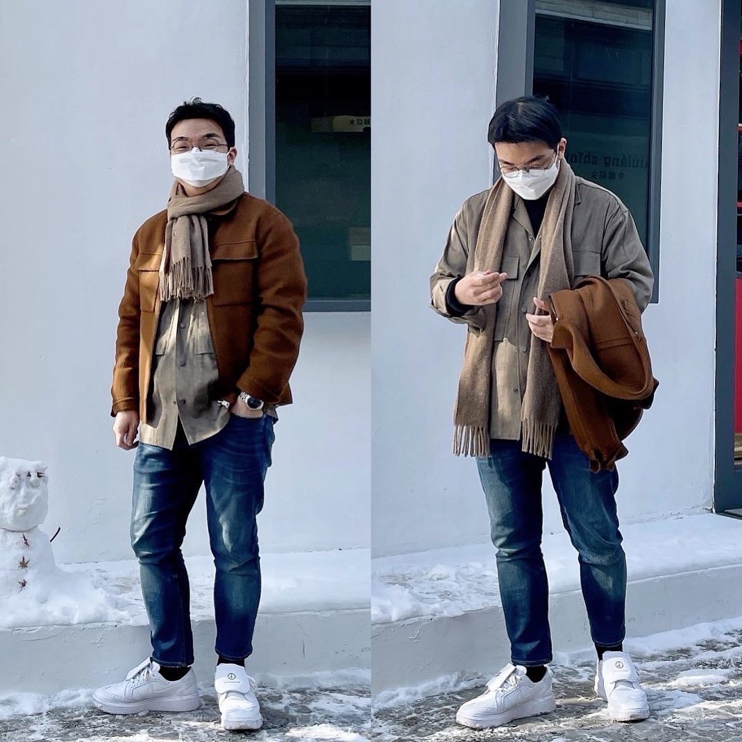 Nike x Peaceminusone Kwondo1 White 착용 스타일 - 2