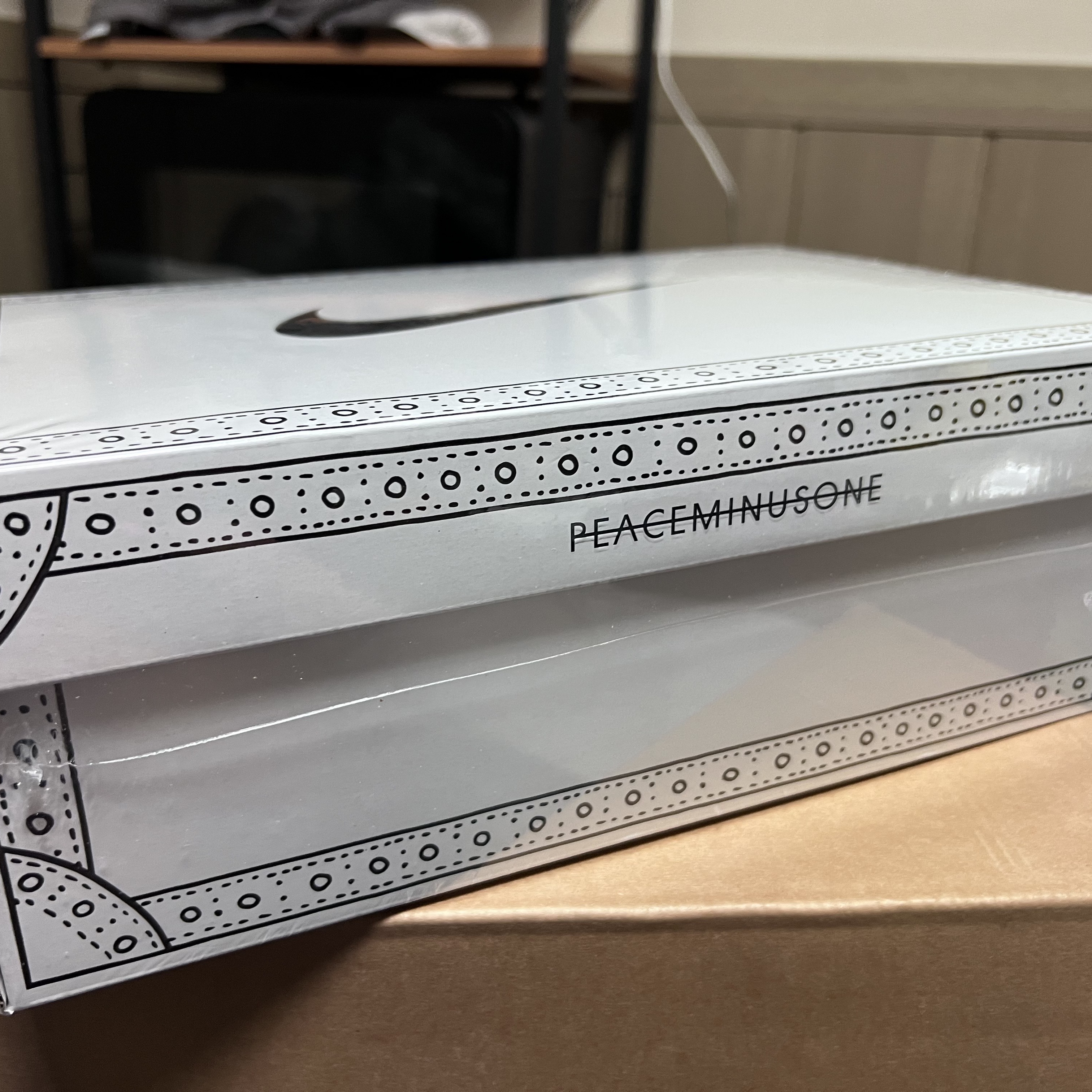 Nike x Peaceminusone Kwondo1 White 착용 스타일 - 2