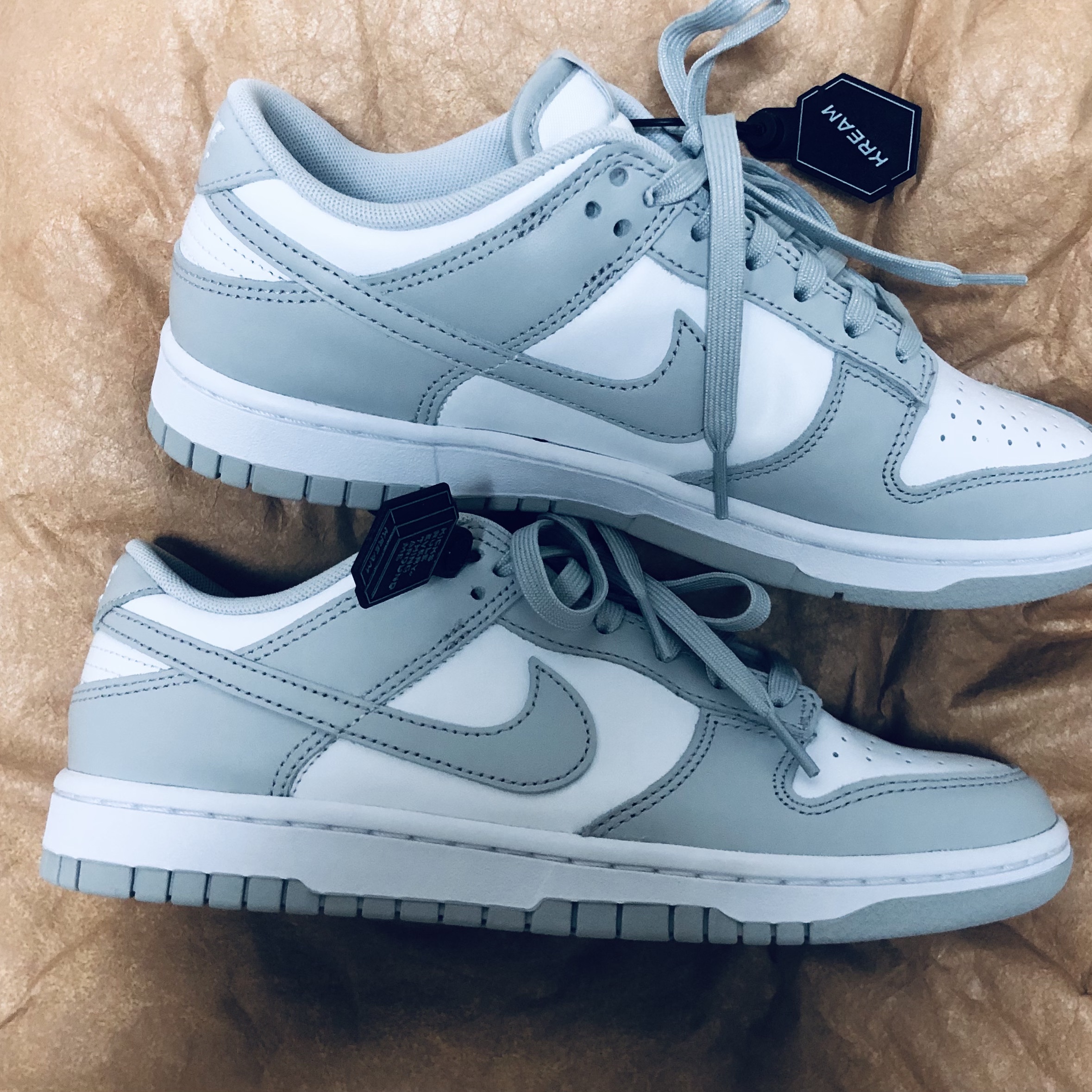 Nike Dunk Low Retro Grey Fog 착용 스타일 - 2