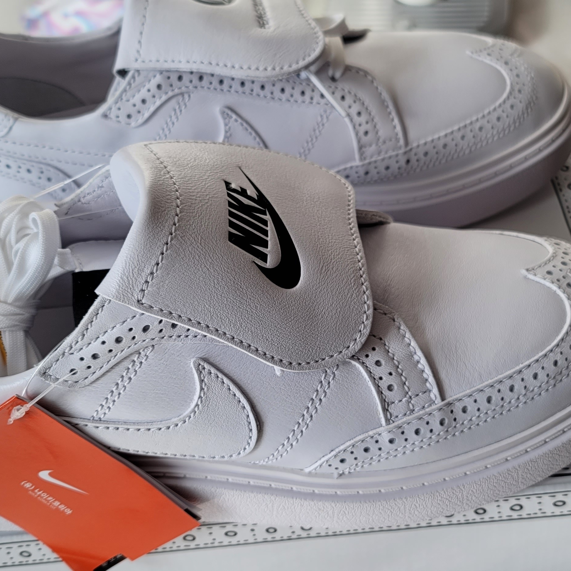 Nike x Peaceminusone Kwondo1 White 착용 스타일 - 3