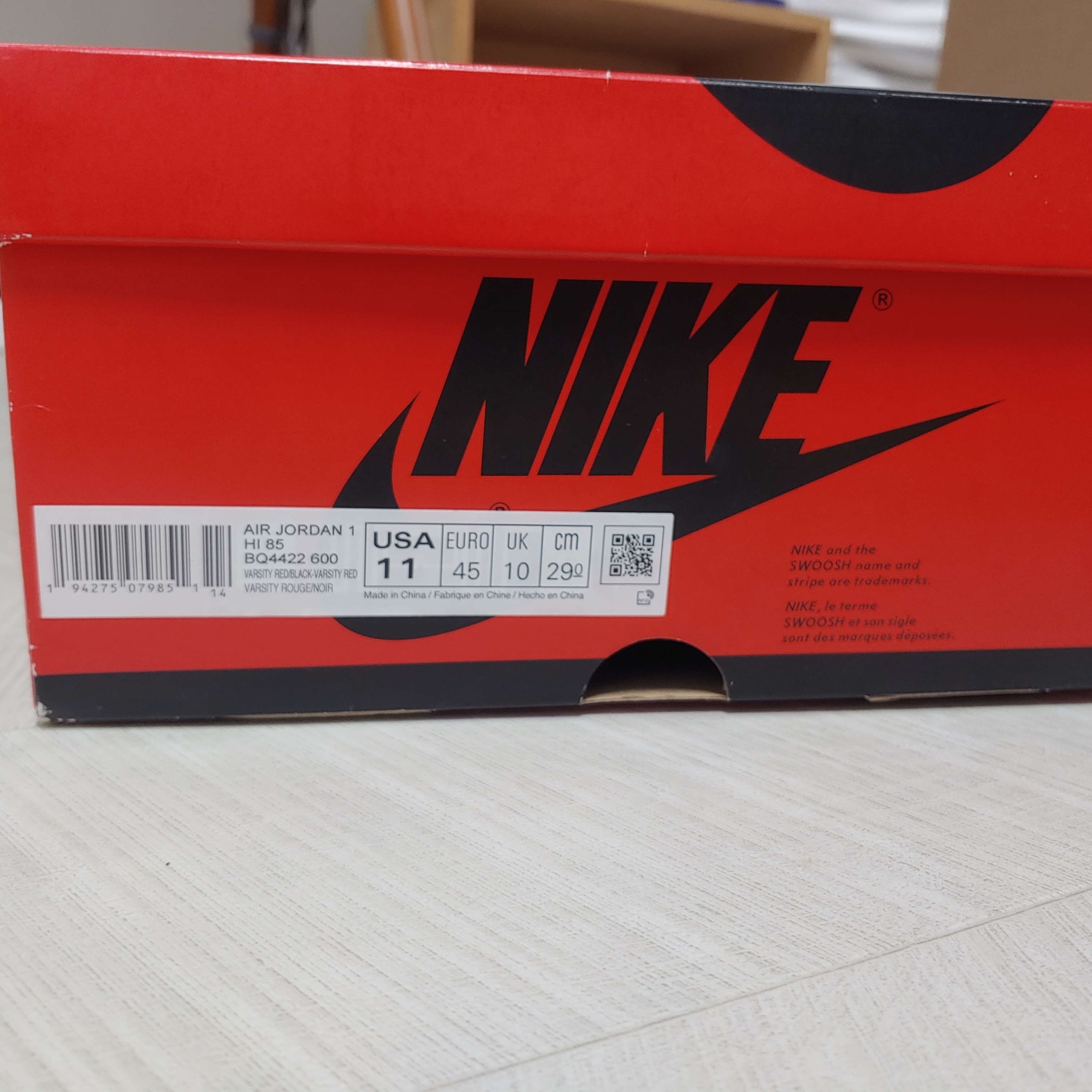 Jordan 1 High 85 Varsity Red 착용 스타일 - 4