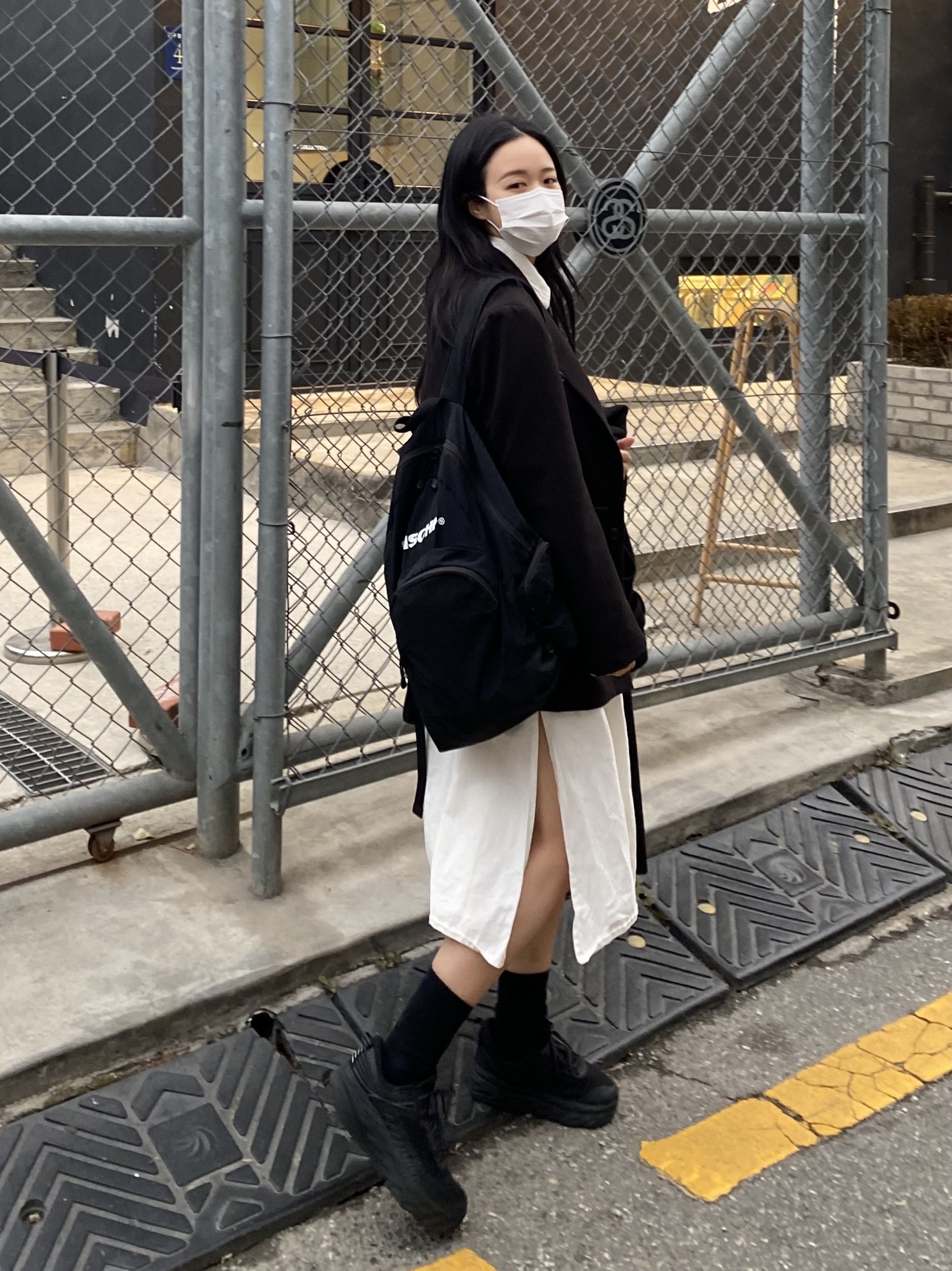Hoka Bondi 7 Black - Wide 착용 스타일
